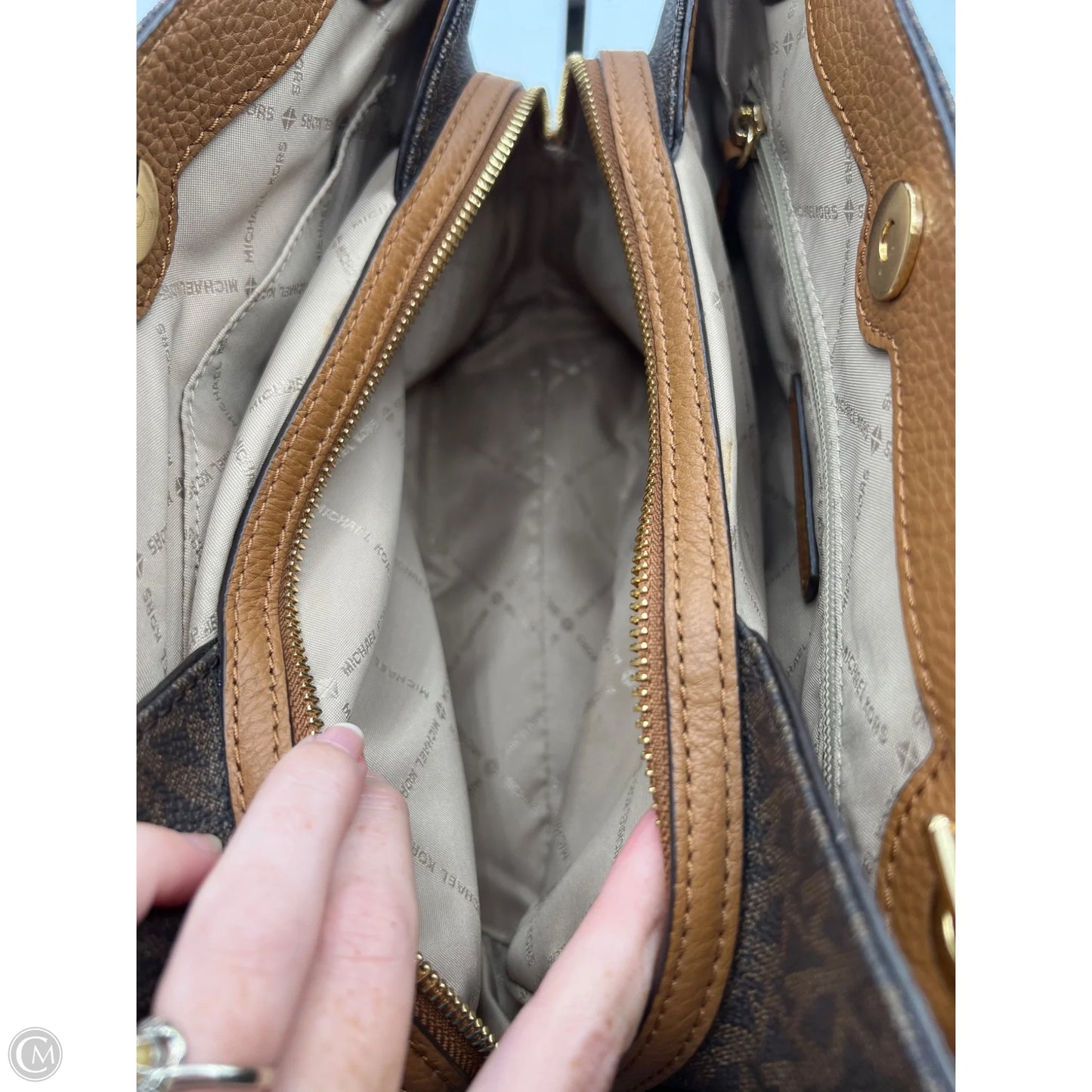 Crossbody Designer By Michael Kors, Size: Medium