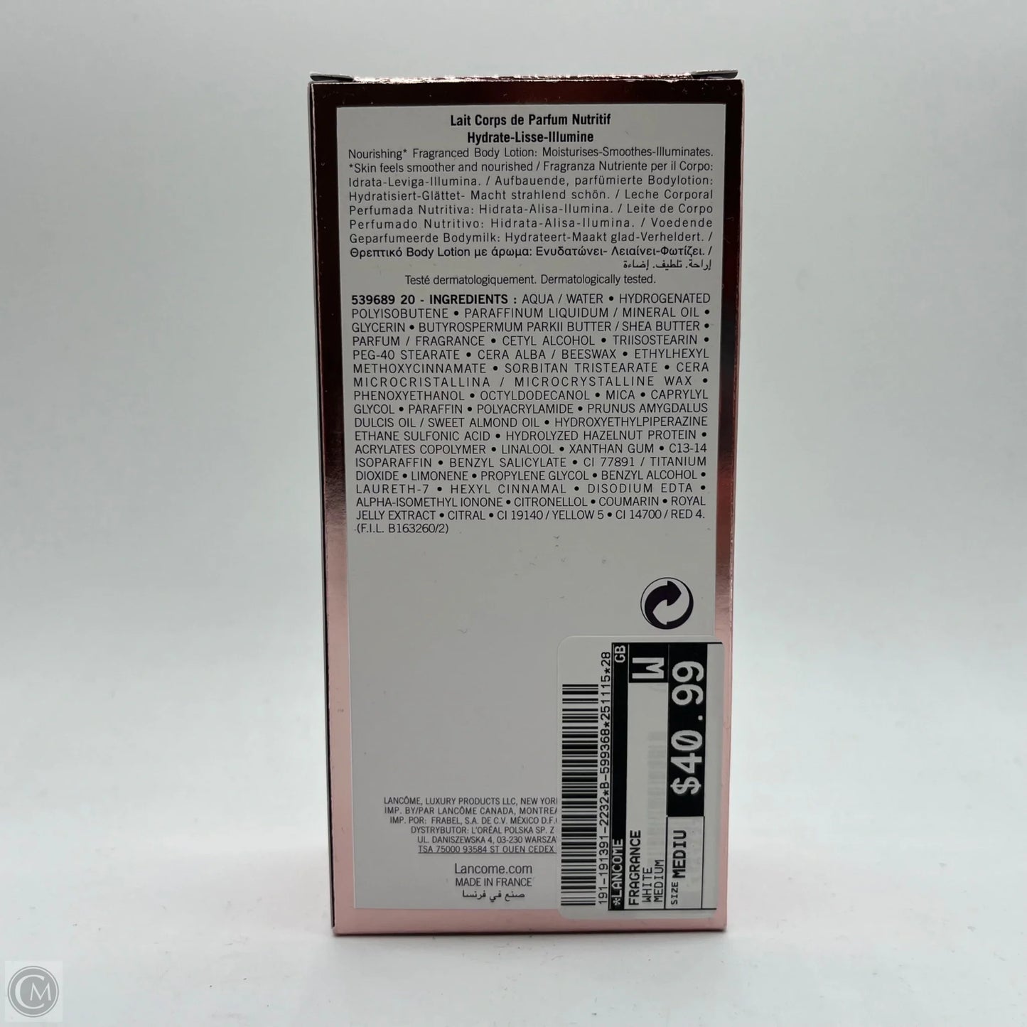 Fragrance By Lancome, Size: Medium