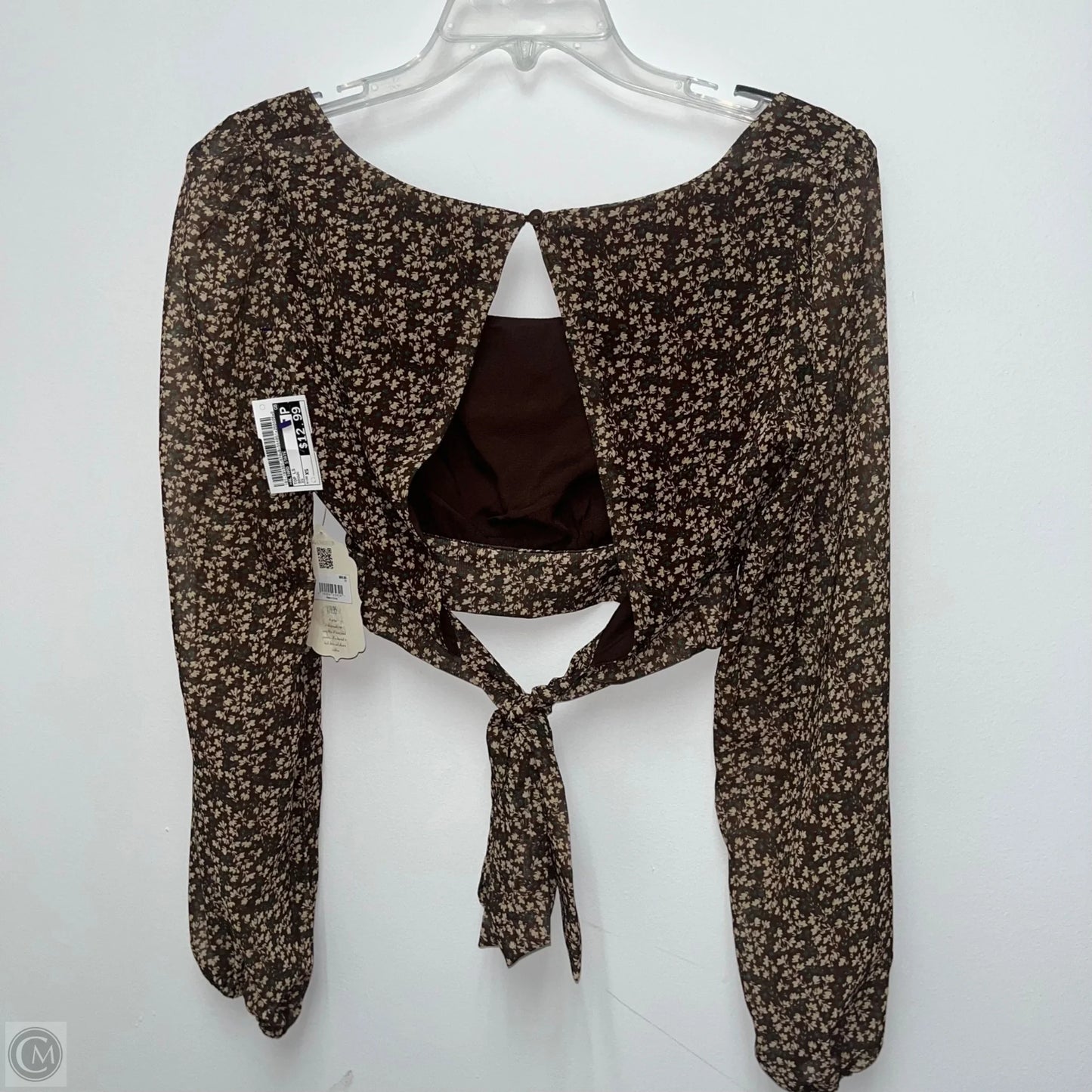 Top Long Sleeve By Altard State In Brown, Size: Xs