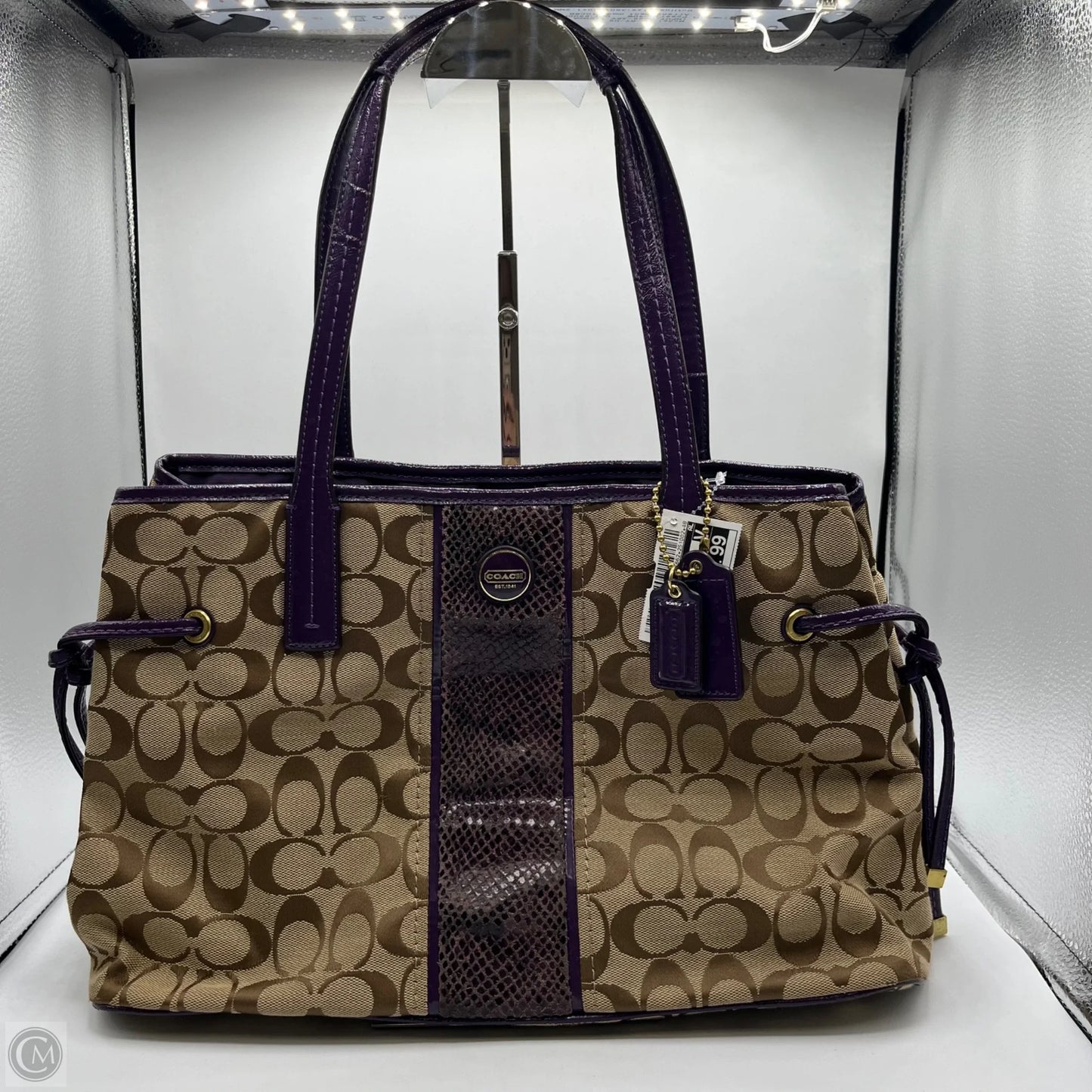 Handbag Designer By Coach, Size: Large