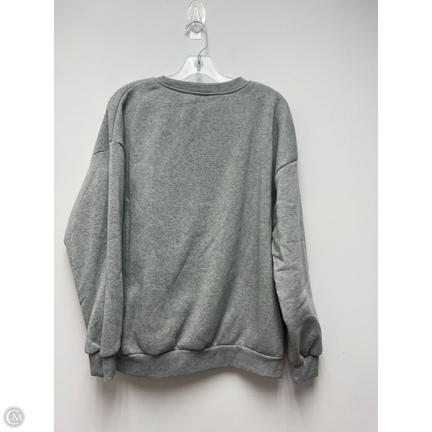 Sweatshirt Crewneck By Clothes Mentor In Grey, Size: Xl