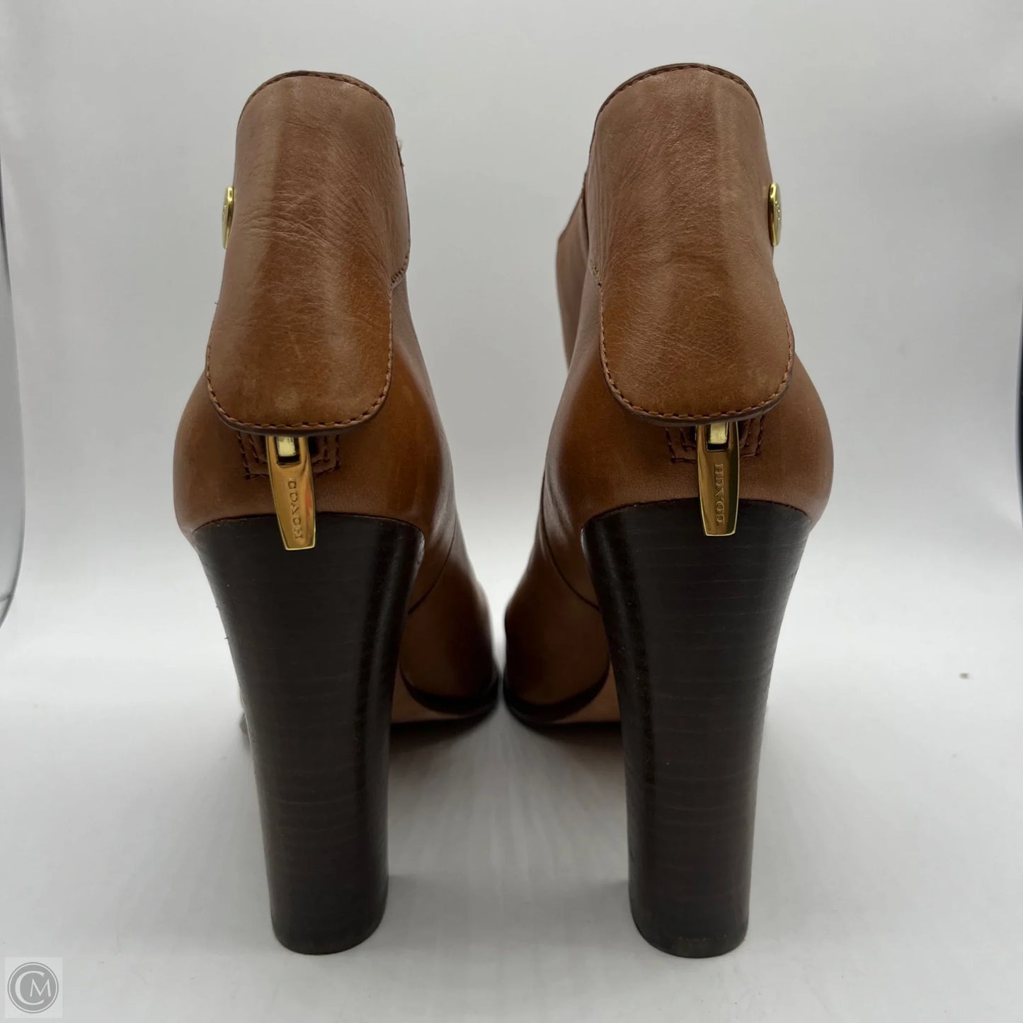 Boots Designer By Coach In Brown, Size: 10