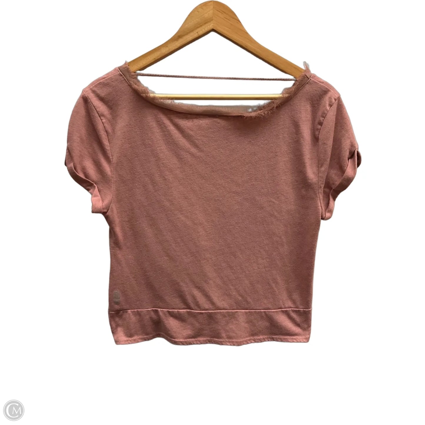Top Short Sleeve By Free People In Mauve, Size: L