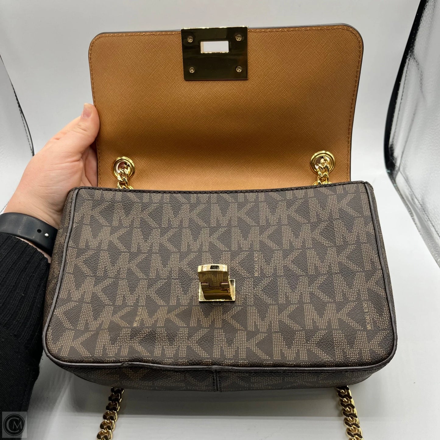 Crossbody Designer By Michael Kors, Size: Medium