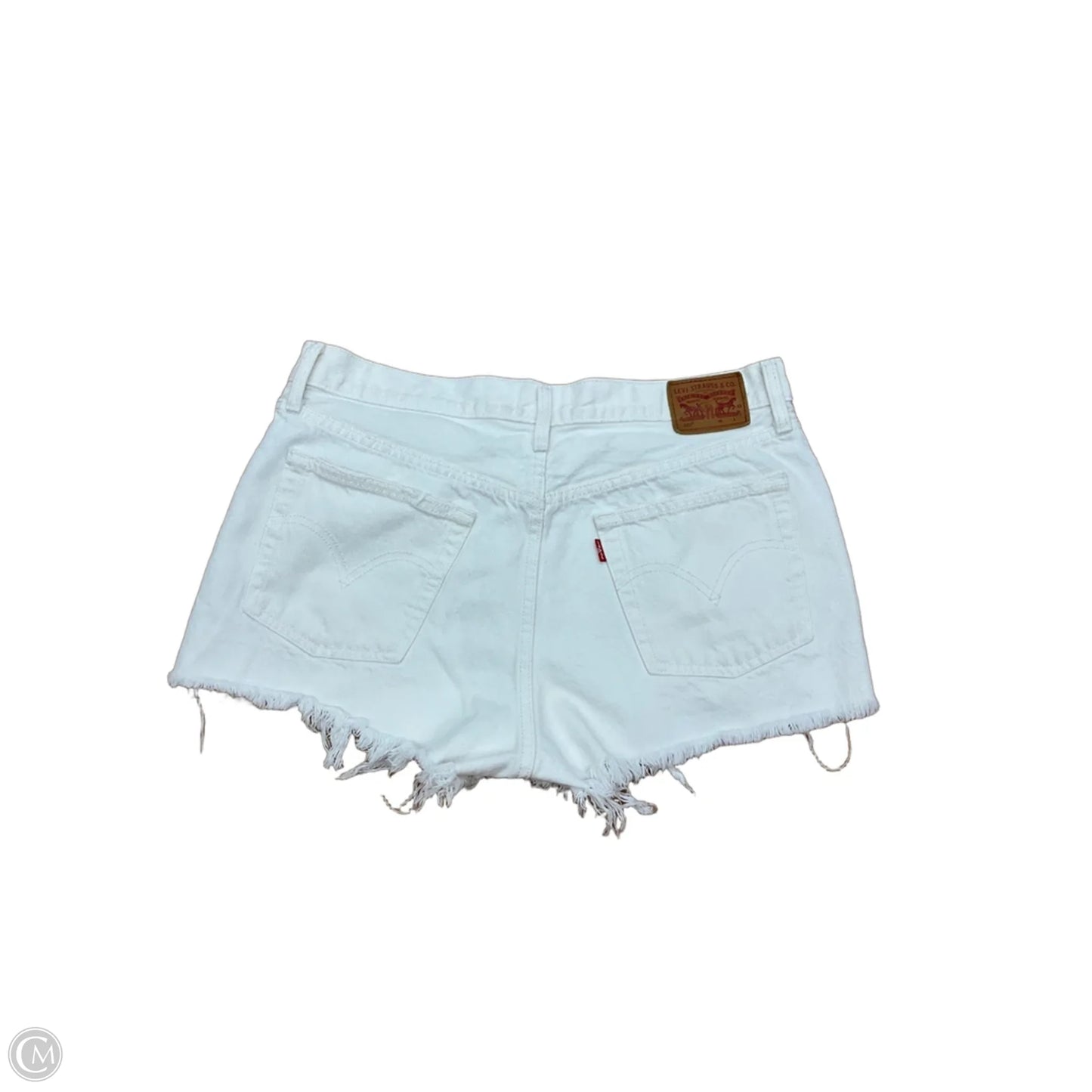 Shorts By Levis In White Denim, Size: 12