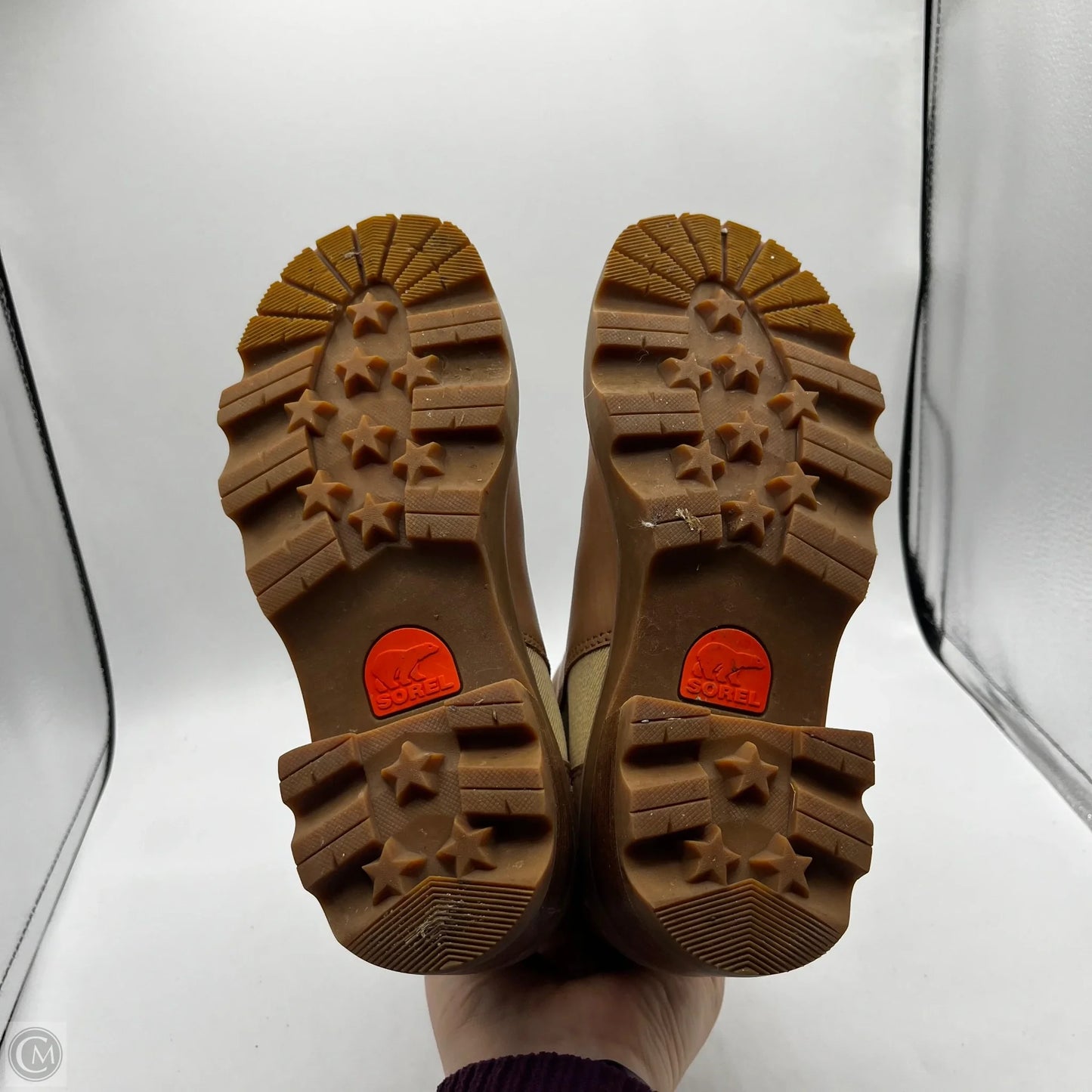 Boots Ankle Heels By Sorel In Brown, Size: 6