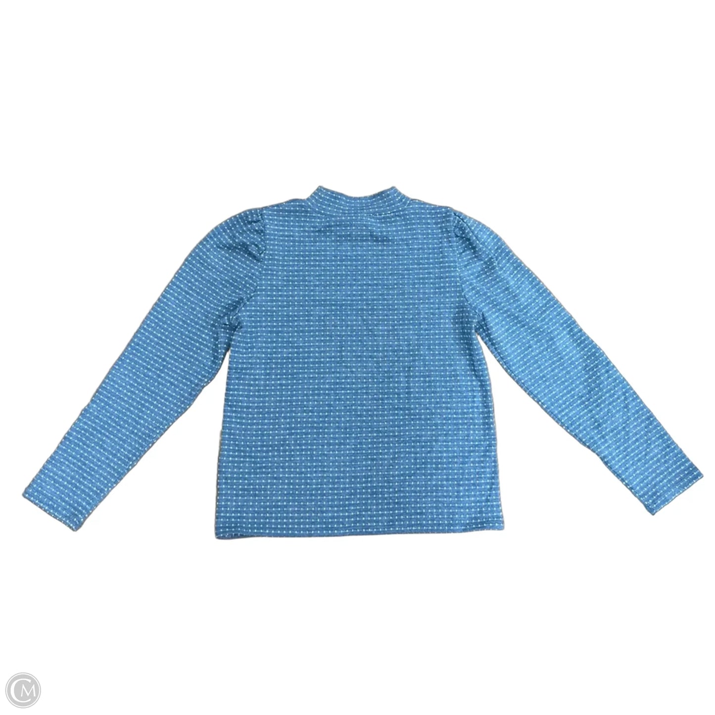 Top Long Sleeve By Madewell In Blue, Size: M