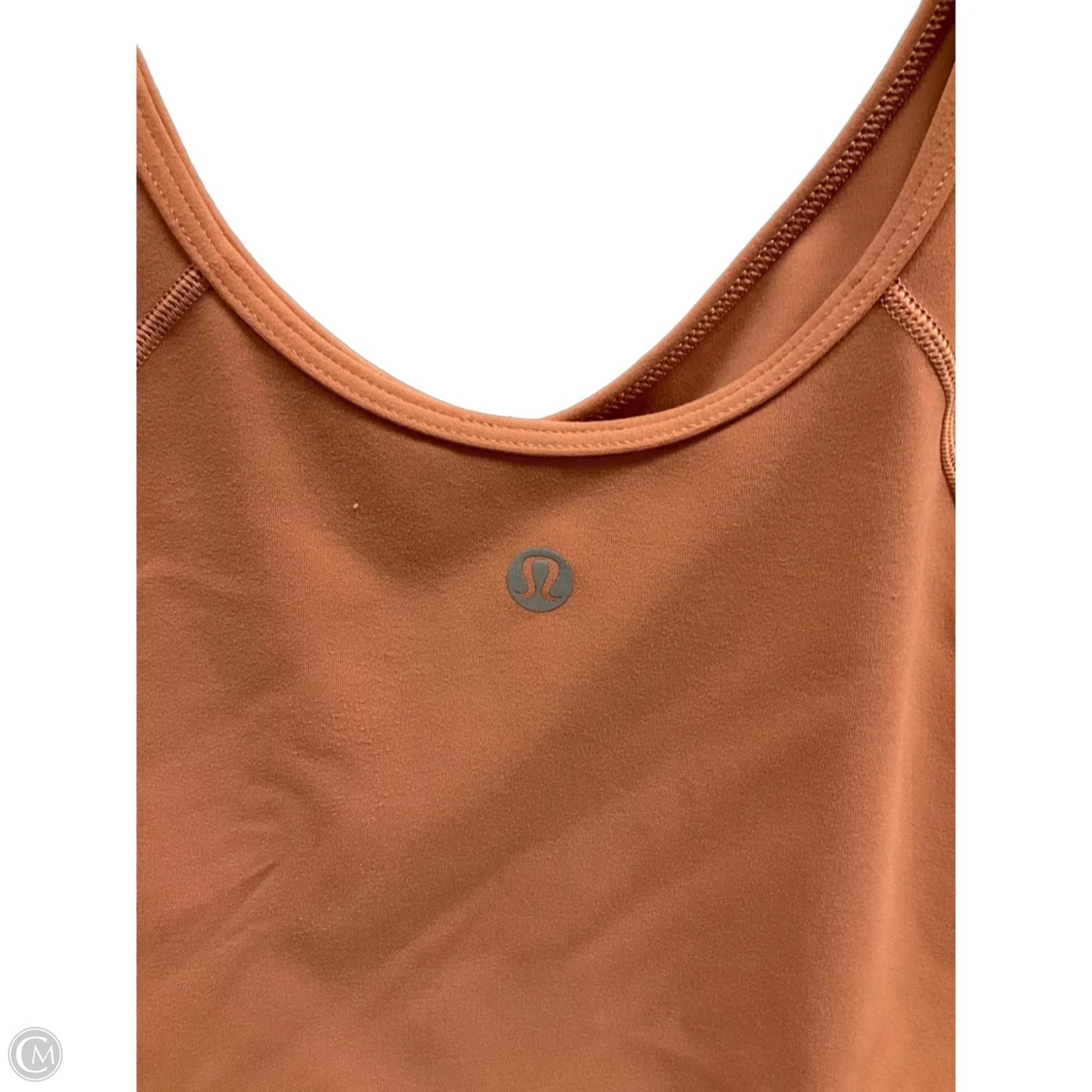 Athletic Top Long Sleeve Crewneck By Lululemon In Coral, Size: L
