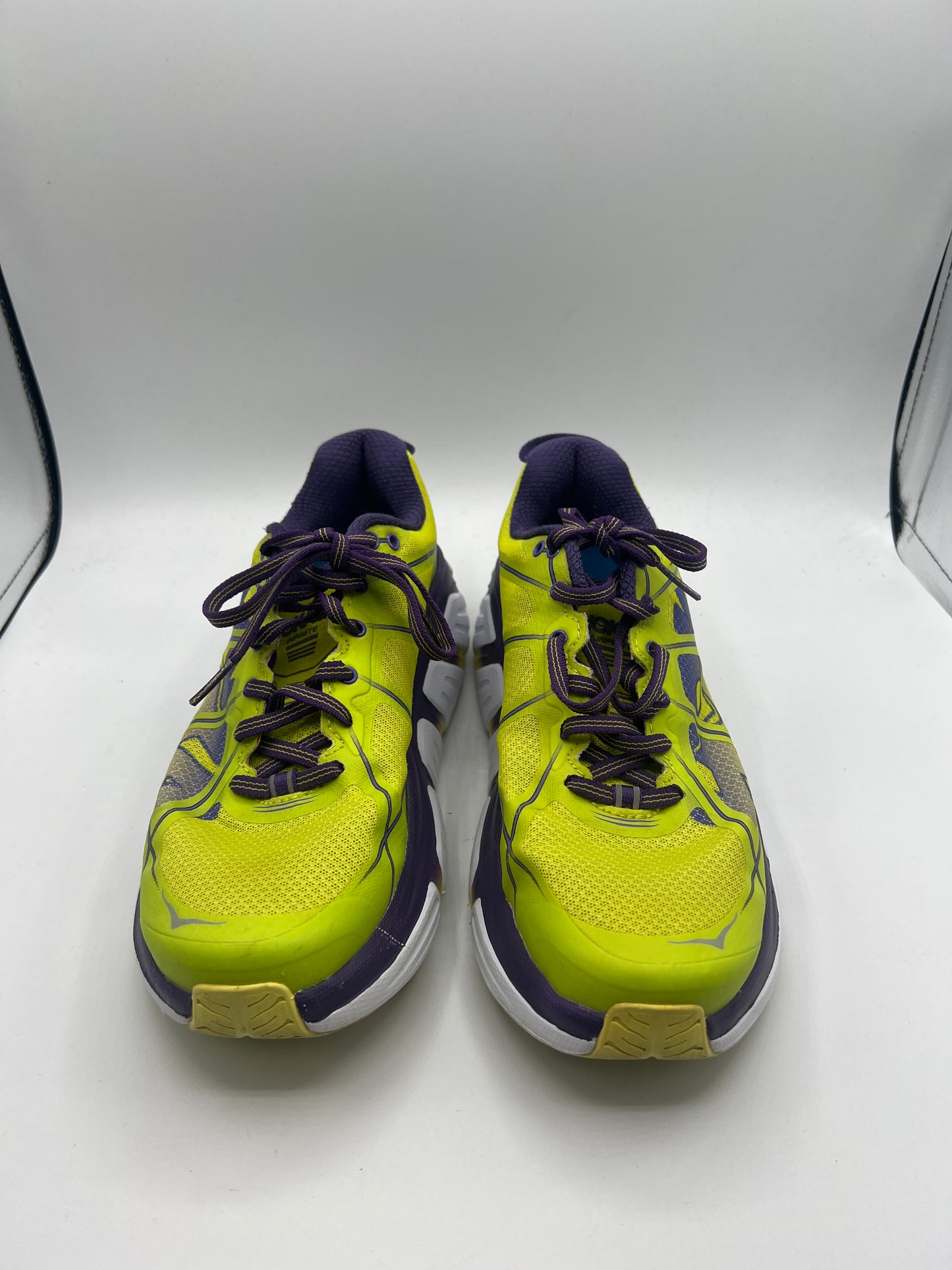 SHOES ATHLETIC by HOKA In GREEN & PURPLE, Size: 7.5