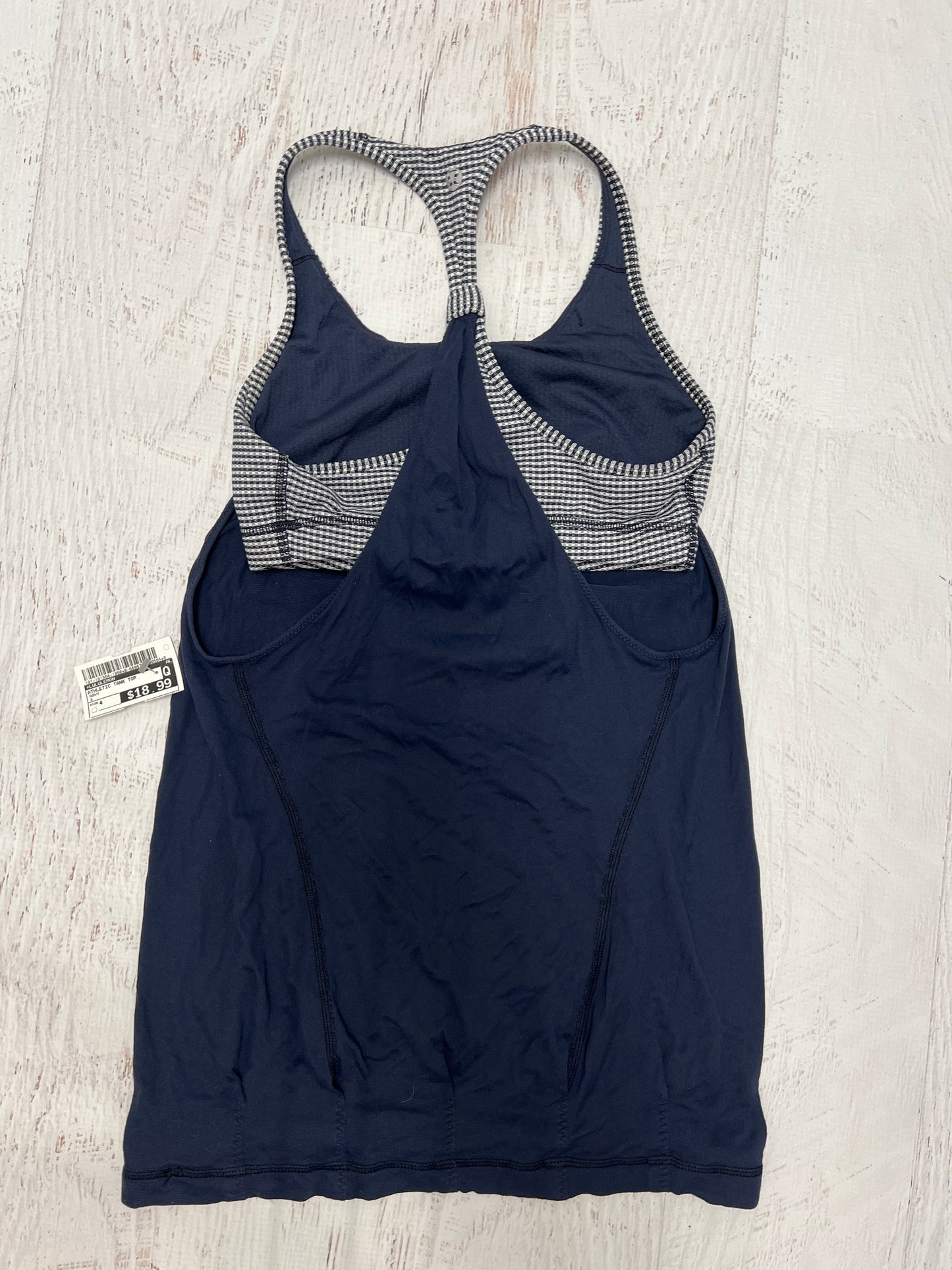 ATHLETIC TANK TOP by LULULEMON In NAVY, Size: 4