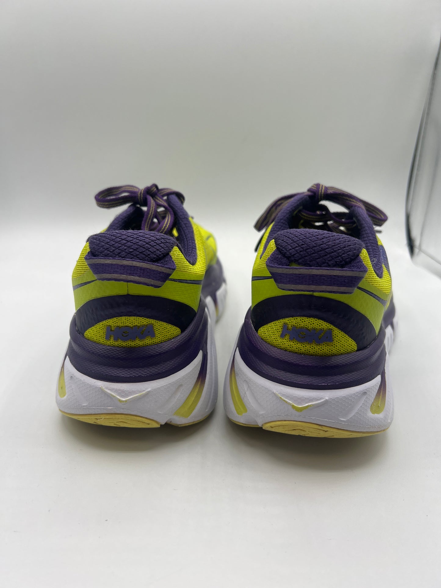 SHOES ATHLETIC by HOKA In GREEN & PURPLE, Size: 7.5
