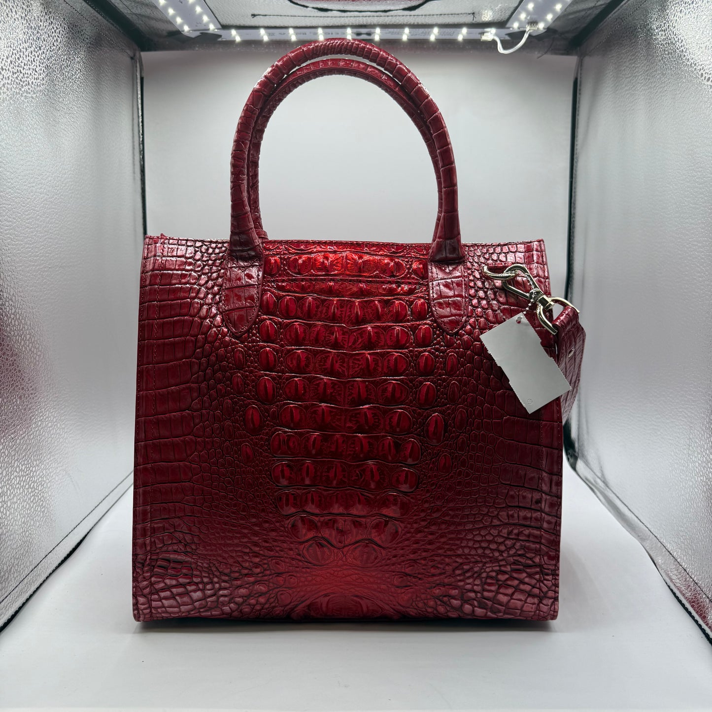 HANDBAG DESIGNER by BRAHMIN In RED, Size: LARGE