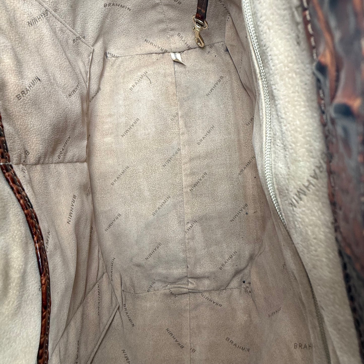 HANDBAG DESIGNER by BRAHMIN In BROWN, Size: LARGE