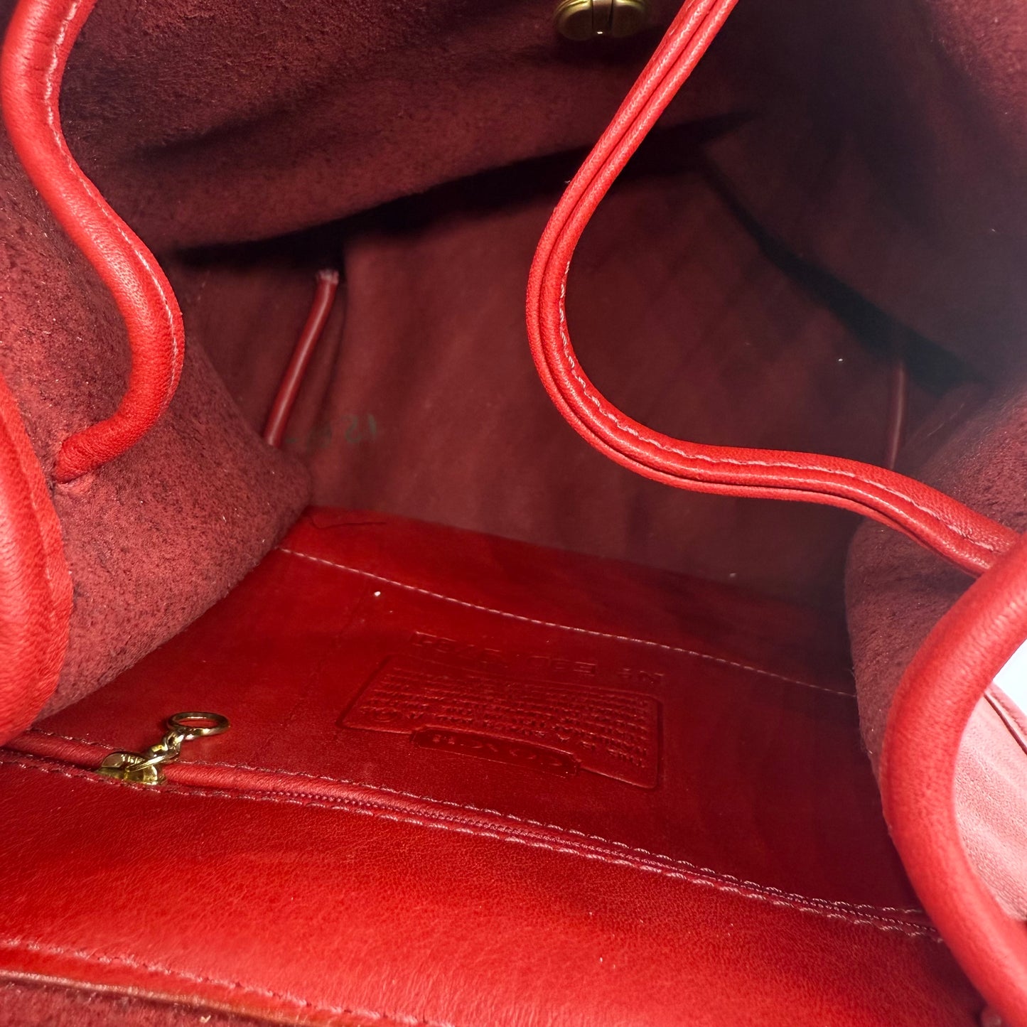 BACKPACK DESIGNER by COACH In RED, Size: MEDIUM