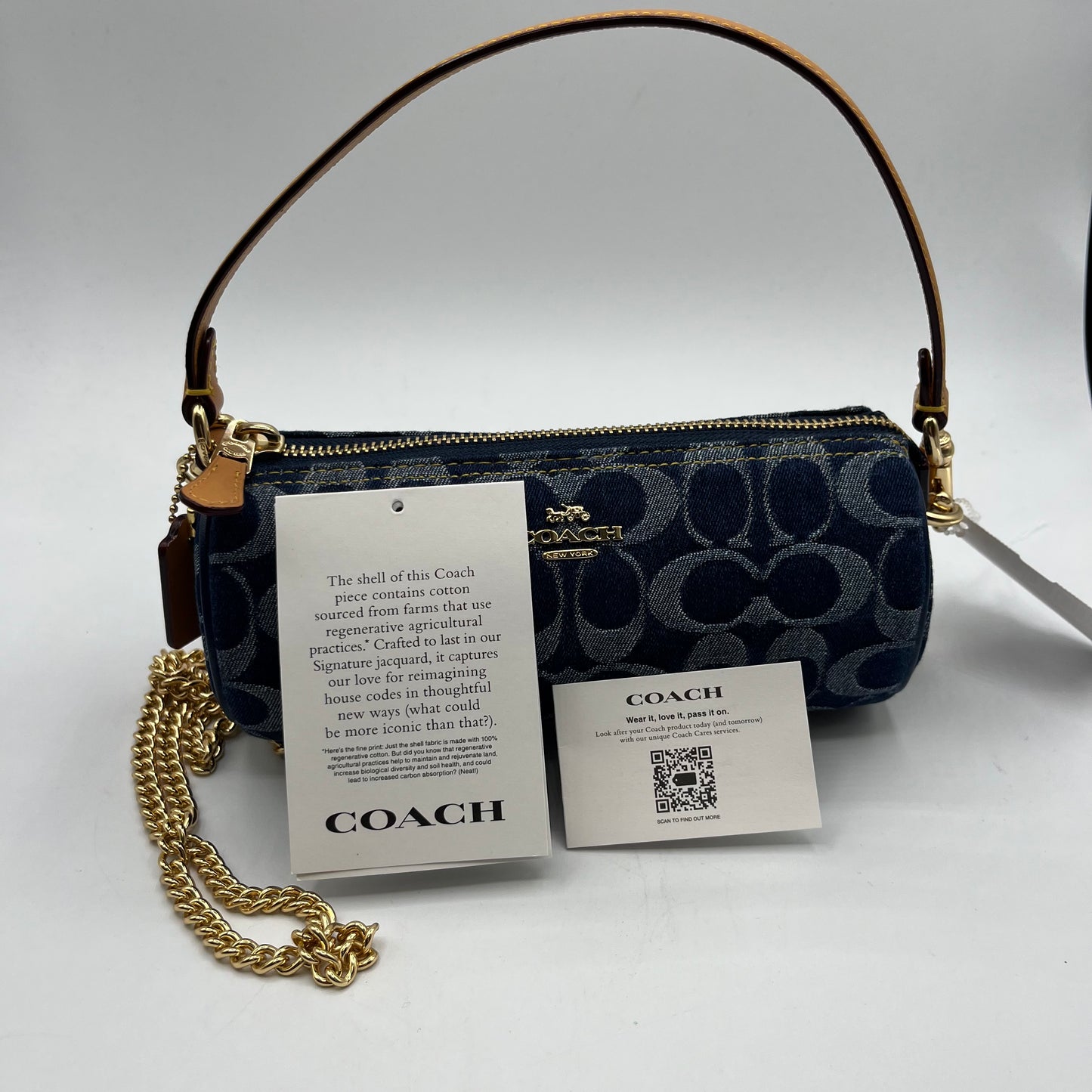 HANDBAG DESIGNER by COACH In BLUE, Size: SMALL
