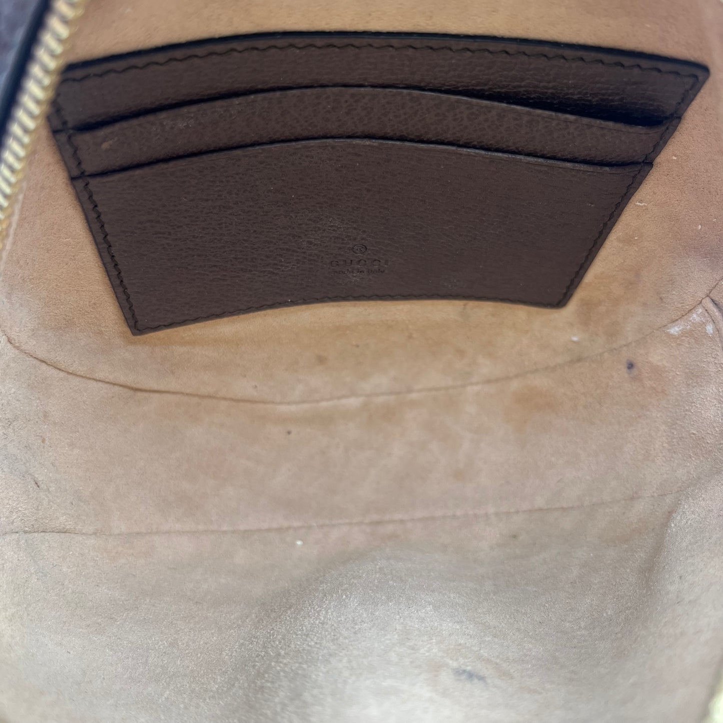 BACKPACK LUXURY DESIGNER by GUCCI In TAN, Size: SMALL