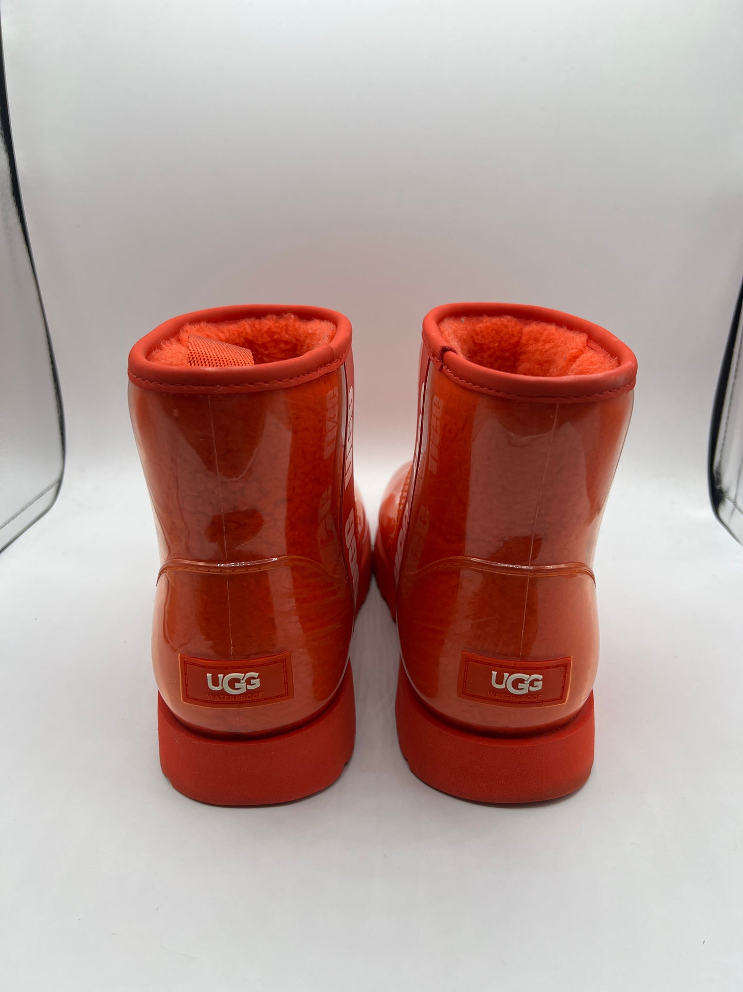 Boots Ankle Flats By Ugg In Red, Size: 8