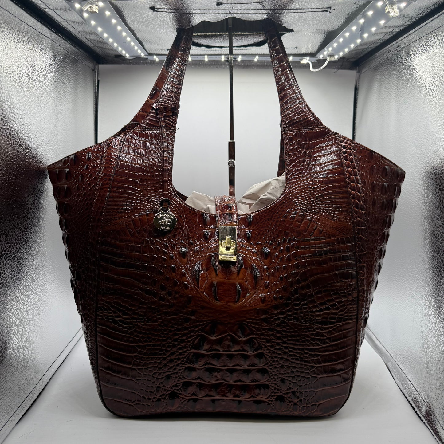 HANDBAG DESIGNER by BRAHMIN In BROWN, Size: LARGE