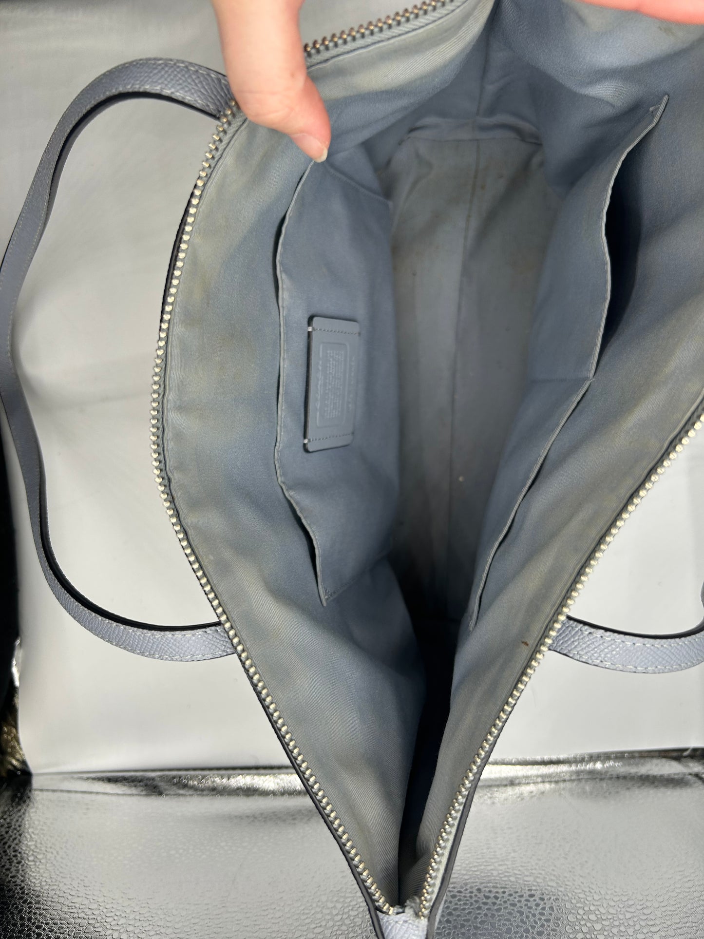 HANDBAG DESIGNER by COACH In BLUE, Size: LARGE