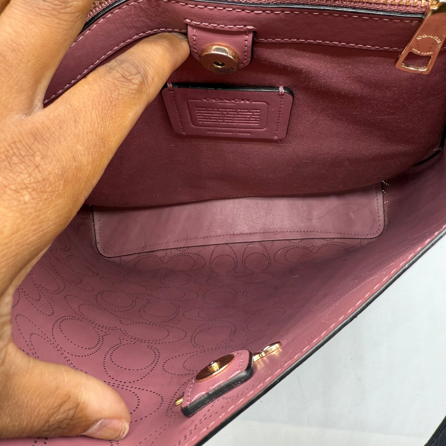 CROSSBODY DESIGNER by COACH In NAVY, Size: LARGE