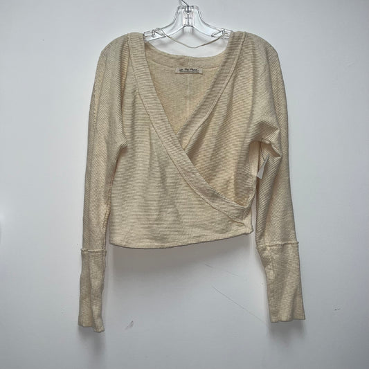 Sweater Cardigan By We The Free In Beige, Size: L