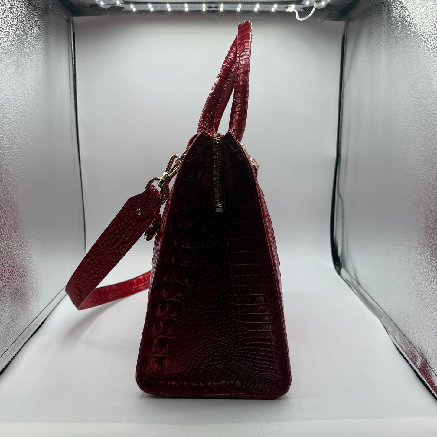 HANDBAG DESIGNER by BRAHMIN In RED, Size: LARGE