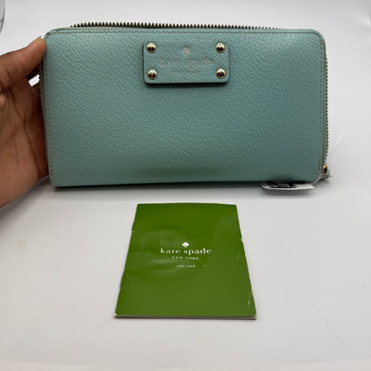 WALLET DESIGNER by KATE SPADE In TEAL Size: MEDIUM
