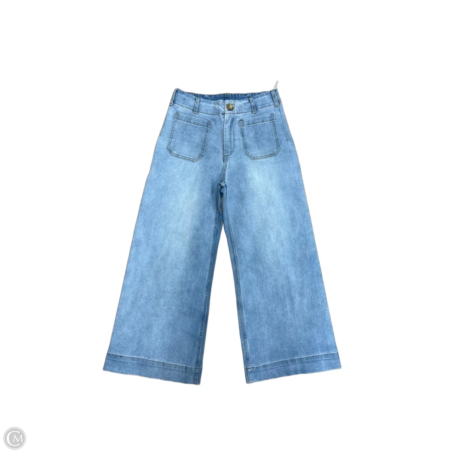 Jeans Wide Leg By Ee Some In Blue, Size: M