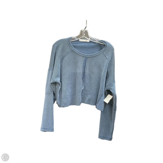 Top Long Sleeve By Altard State In Blue, Size: M