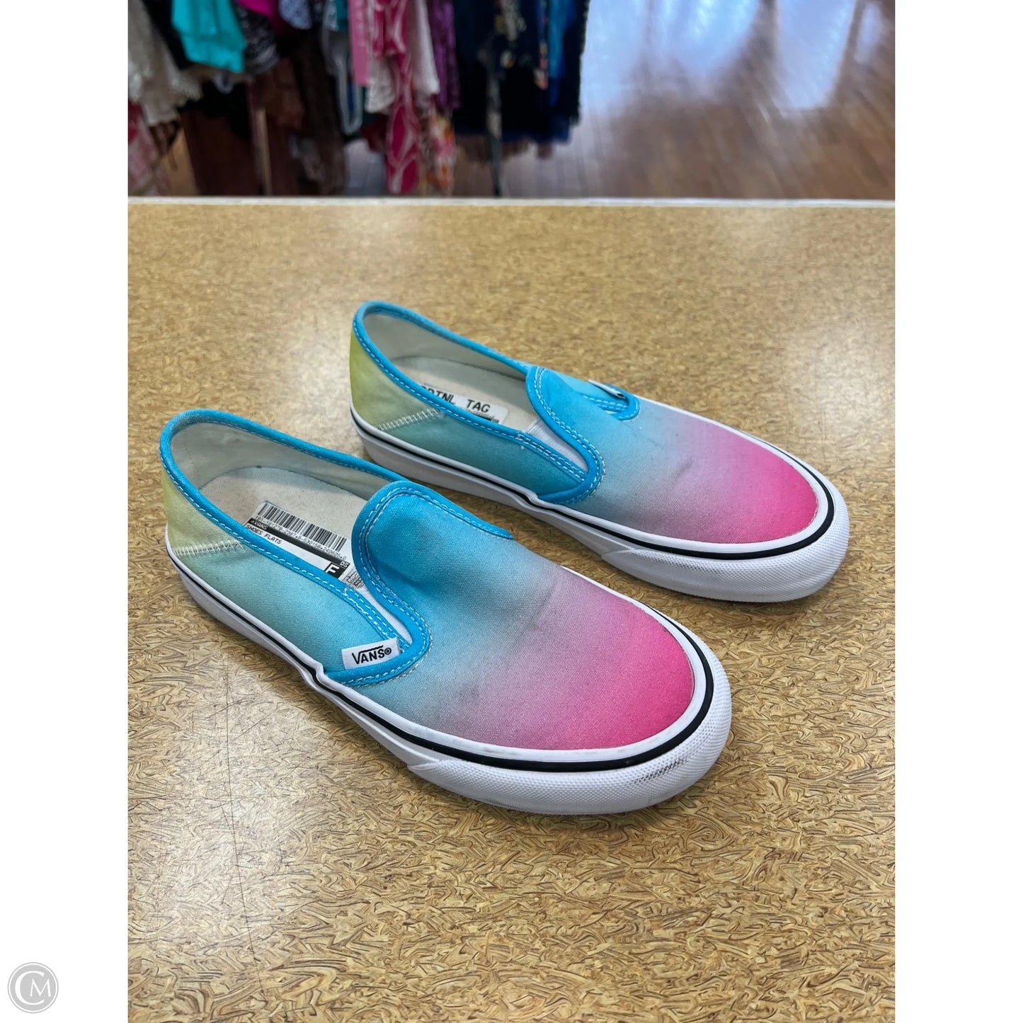 Shoes Flats By Vans In Multi-colored, Size: 6.5