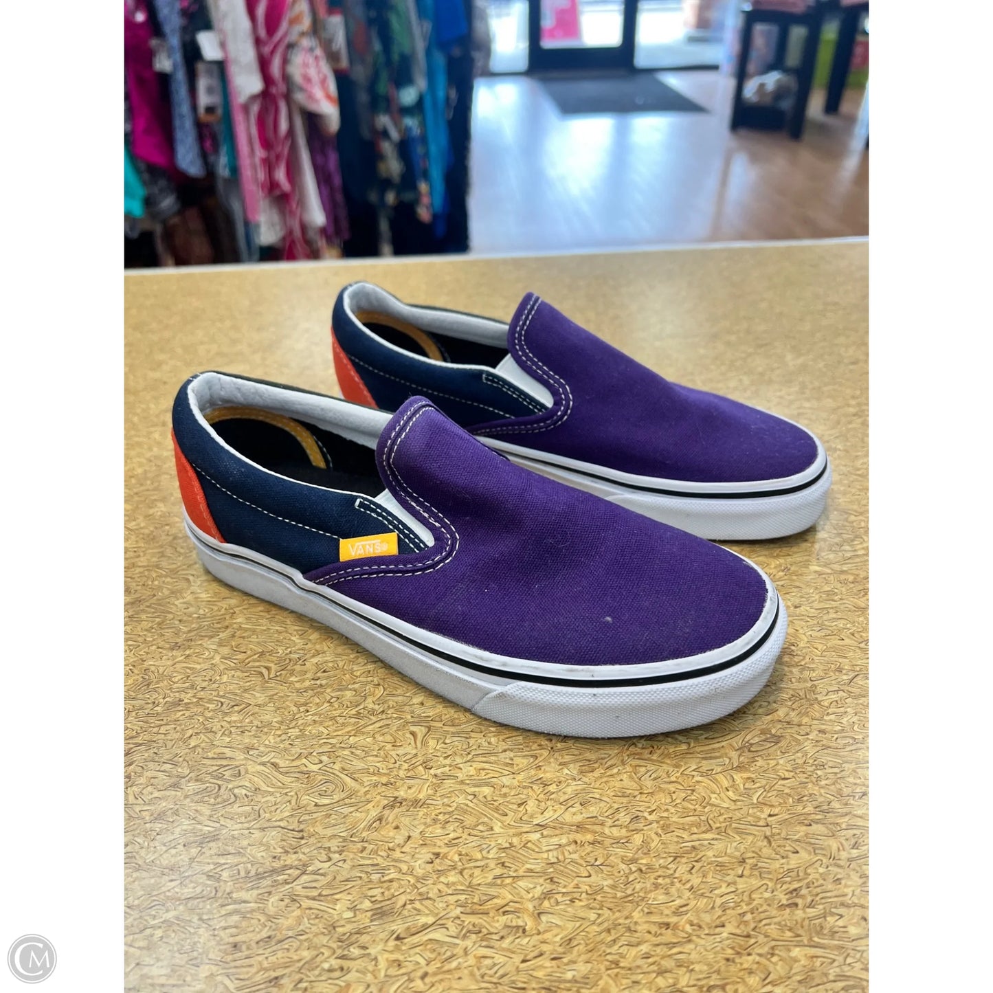 Shoes Flats By Vans In Purple, Size: 5