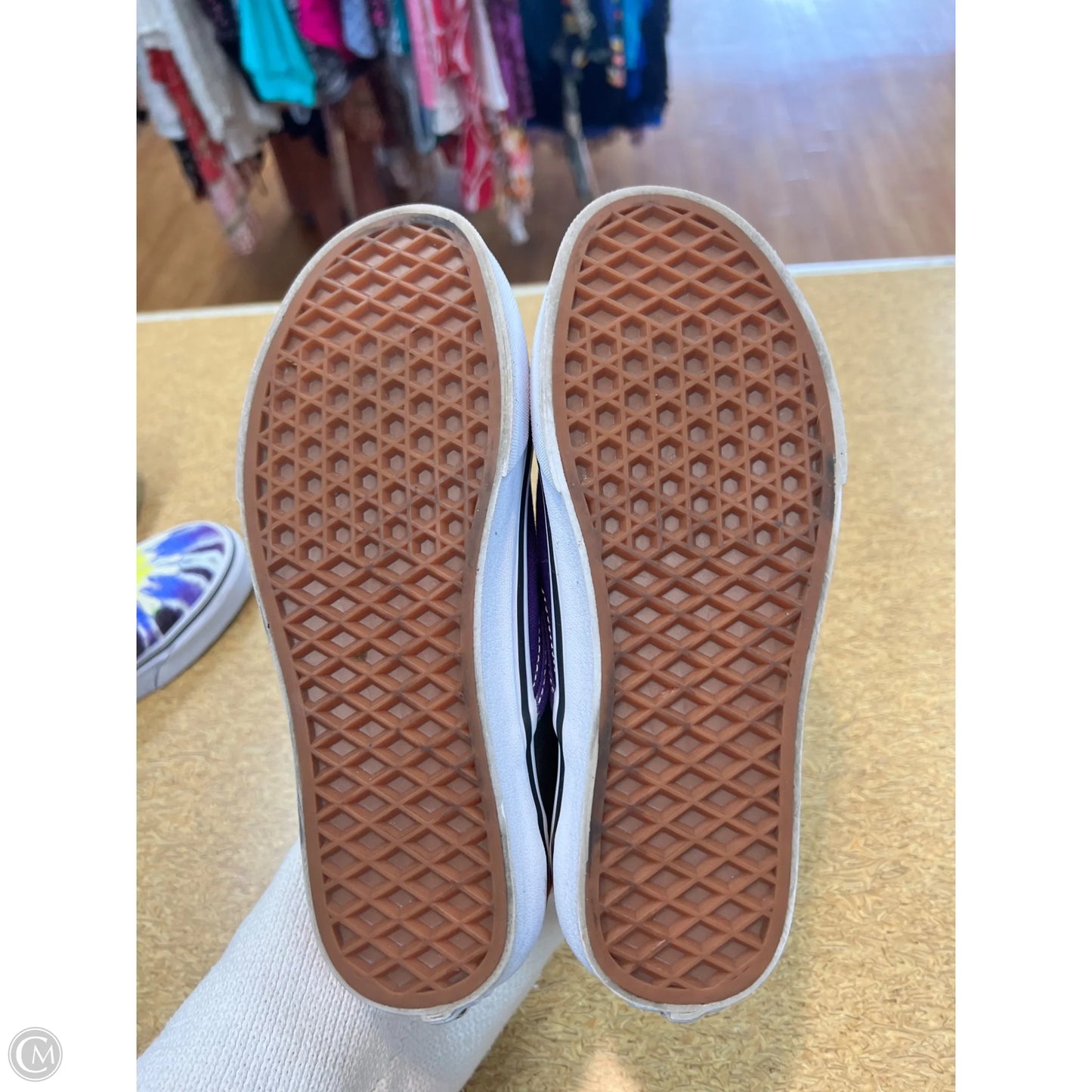 Shoes Flats By Vans In Purple, Size: 5