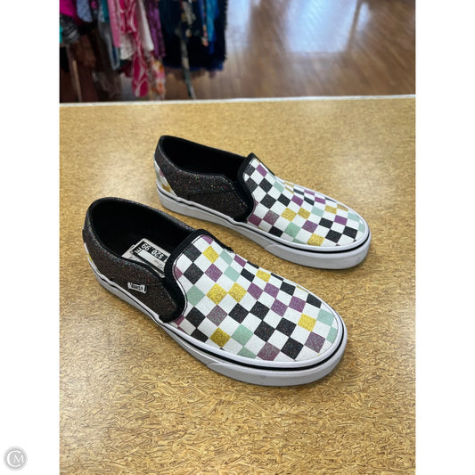 Shoes Flats By Vans In Checkered Pattern, Size: 5