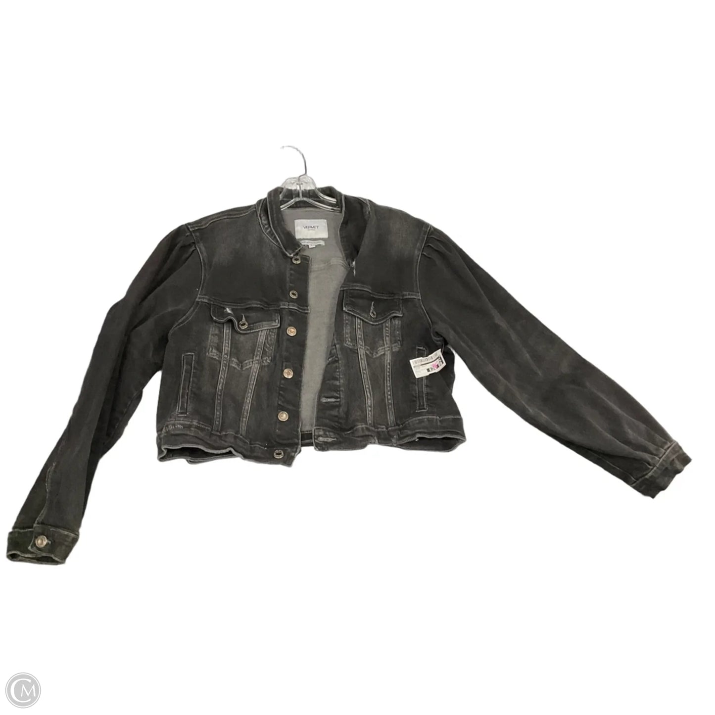 Jacket Denim By Vervet In Black, Size: L