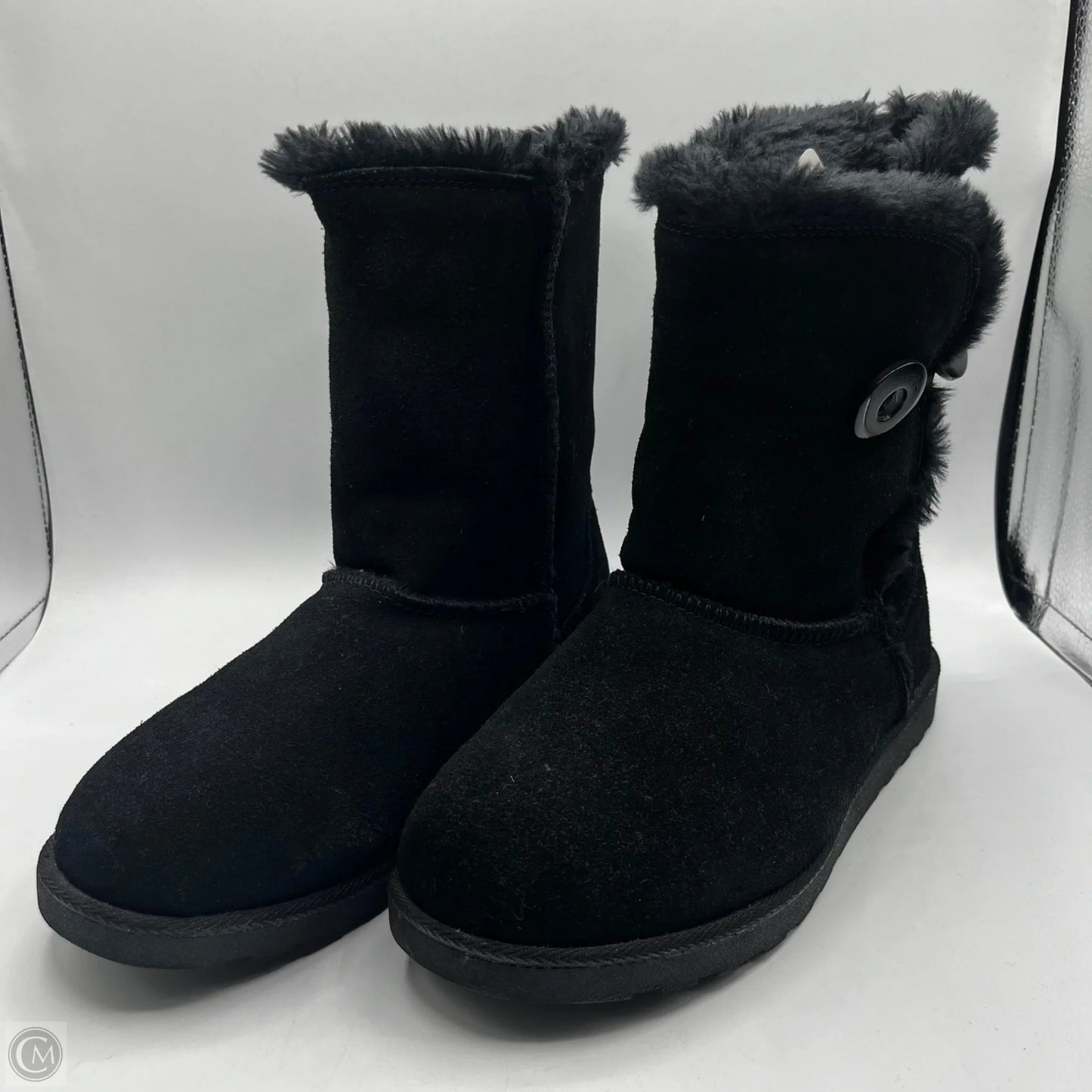 Boots Snow By Clothes Mentor In Black, Size: 8