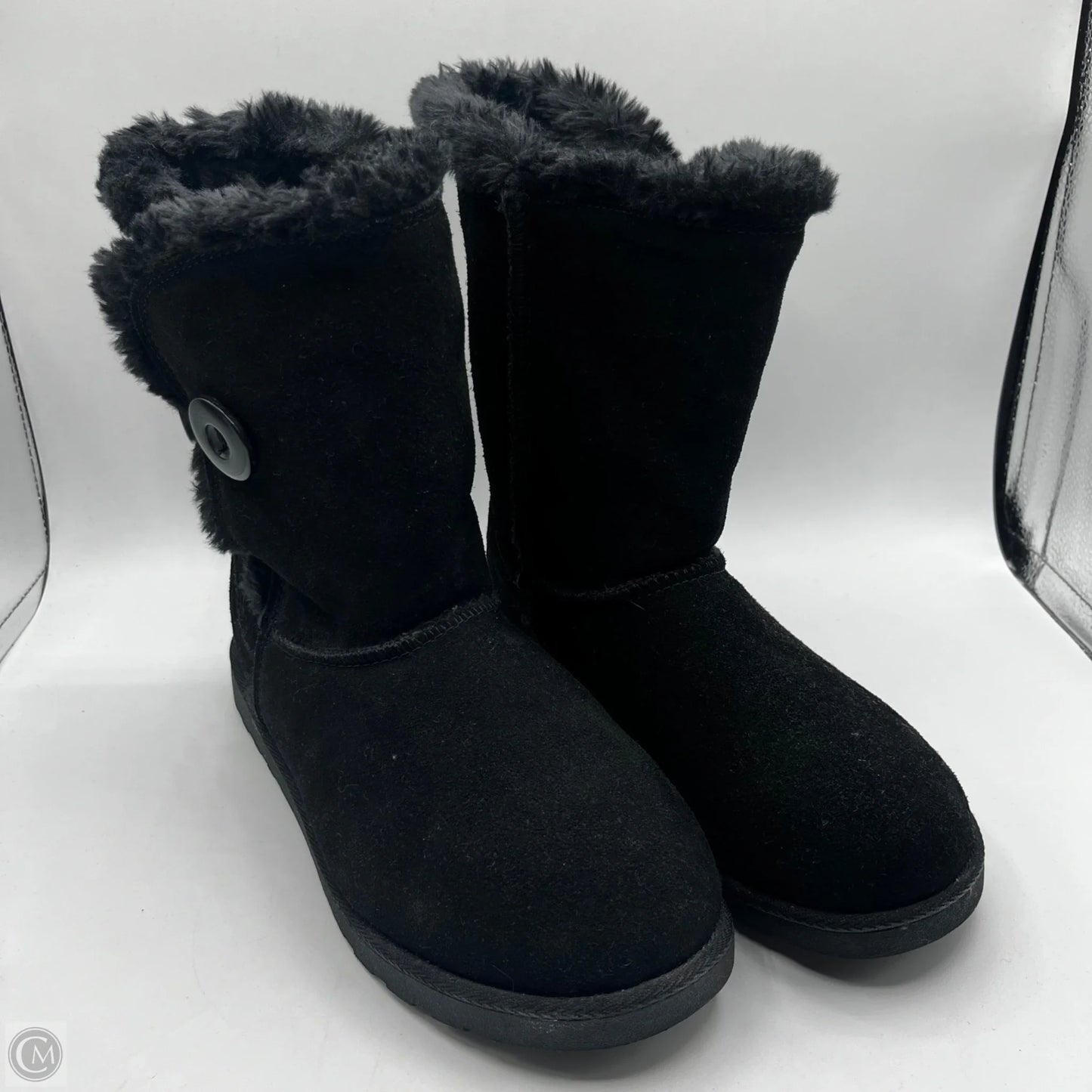 Boots Snow By Clothes Mentor In Black, Size: 8