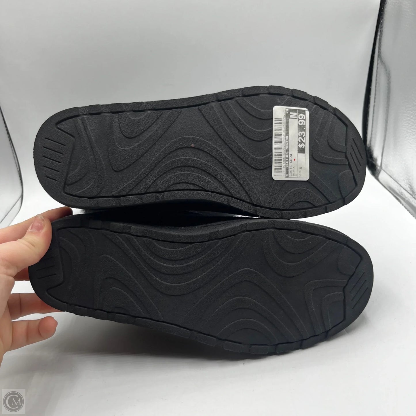 Boots Snow By Clothes Mentor In Black, Size: 8