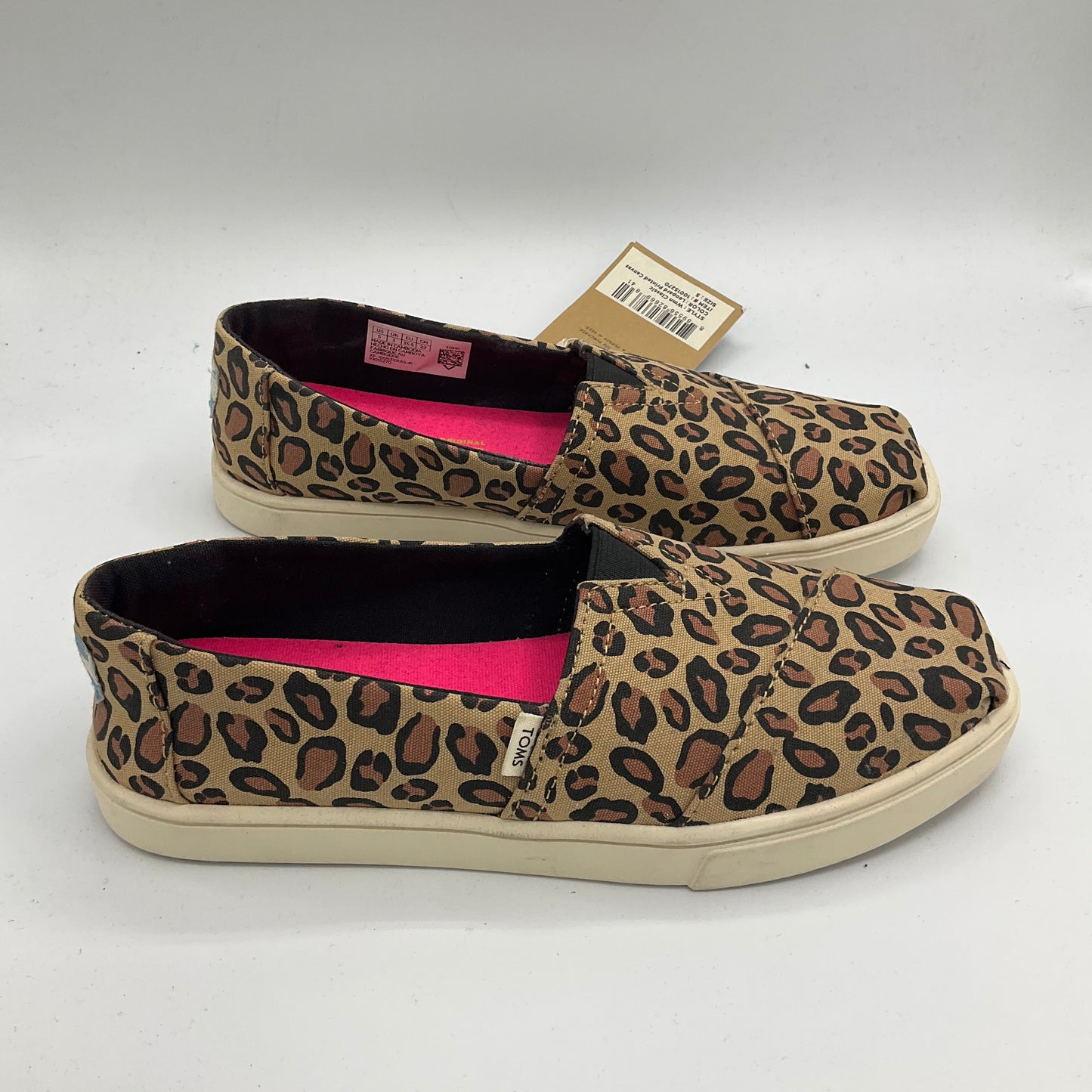 Shoes Flats Boat By Toms In Leopard Print, Size: 5