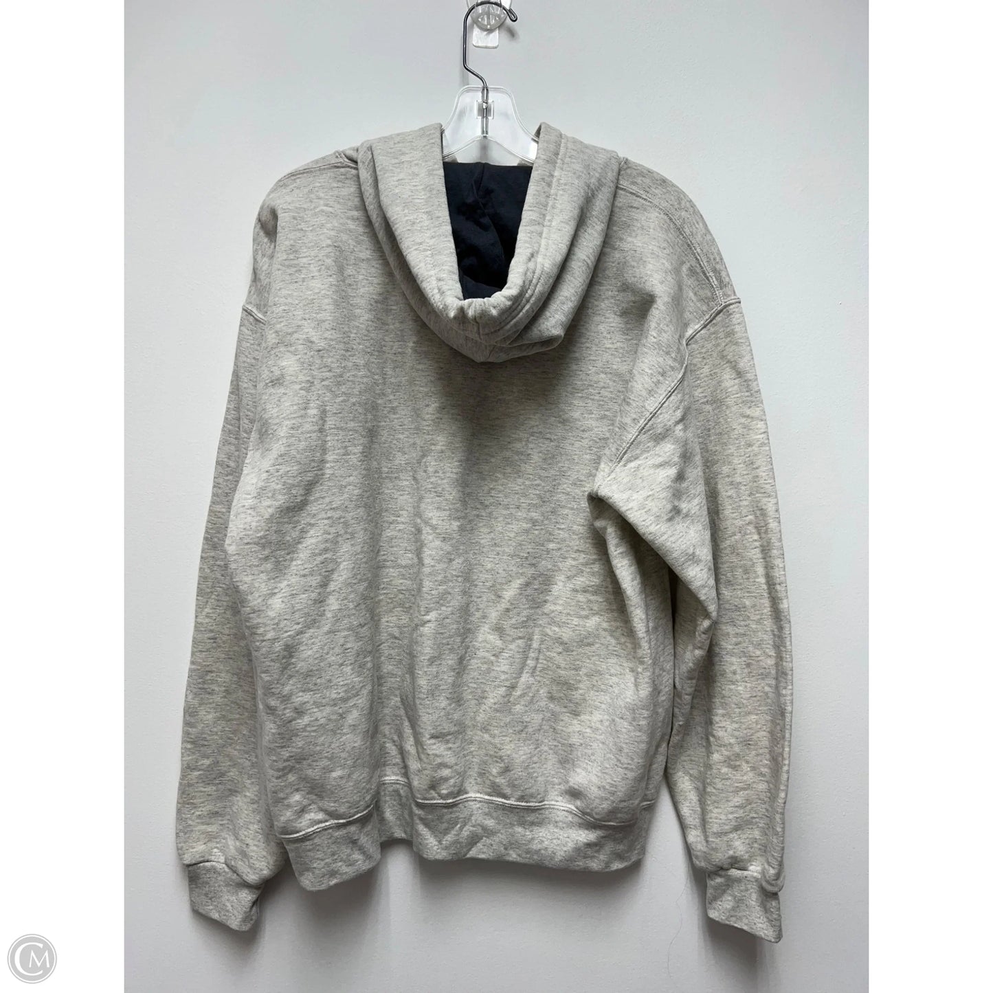 Sweatshirt Hoodie By Clothes Mentor In Grey, Size: L