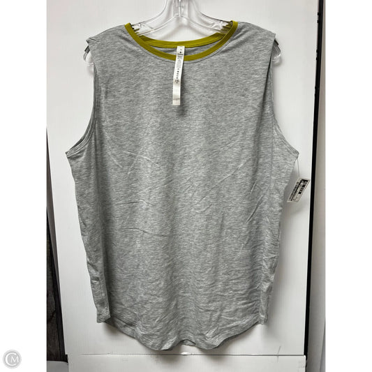 Top Sleeveless By Lululemon In Grey, Size: 12
