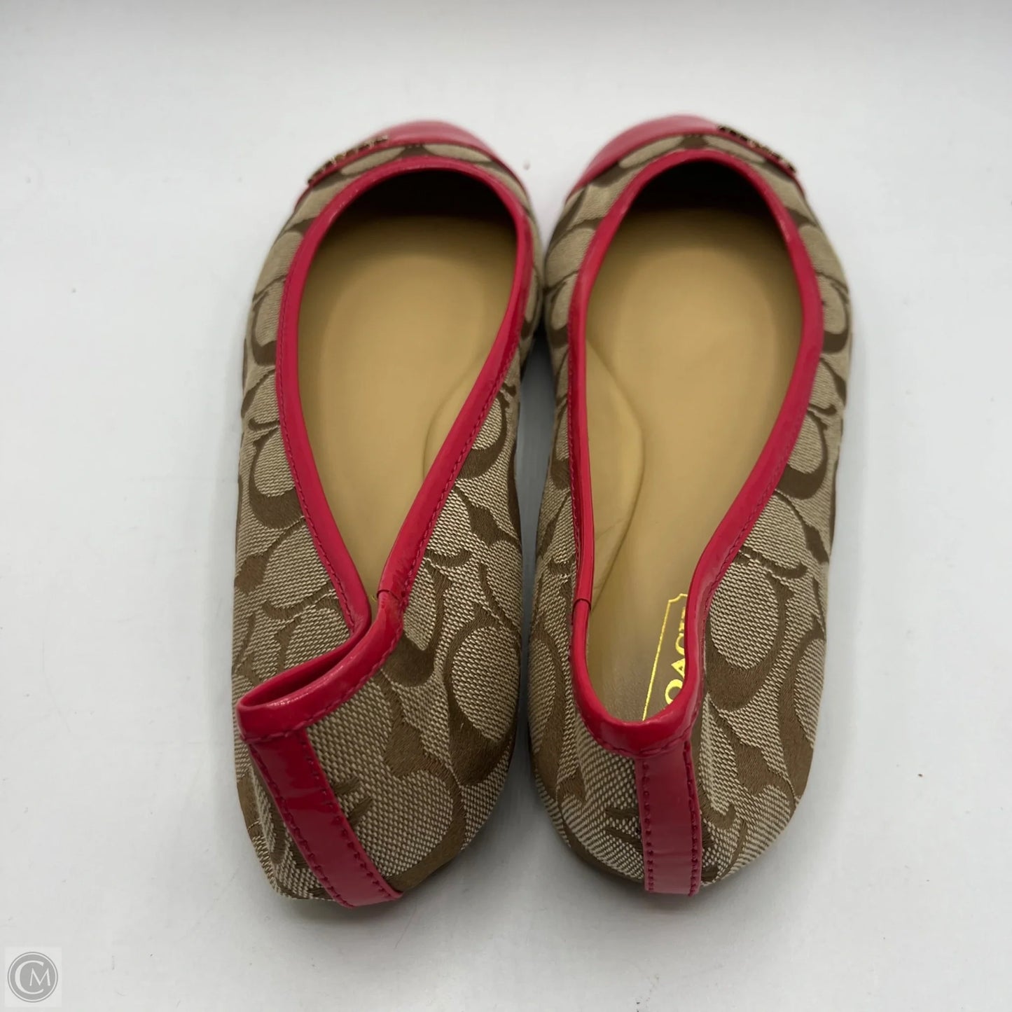 Shoes Designer By Coach In Pink & Tan, Size: 7