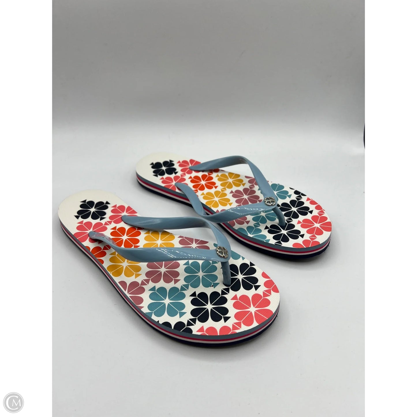 Sandals Flip Flops By Kate Spade In Multi-colored, Size: 7