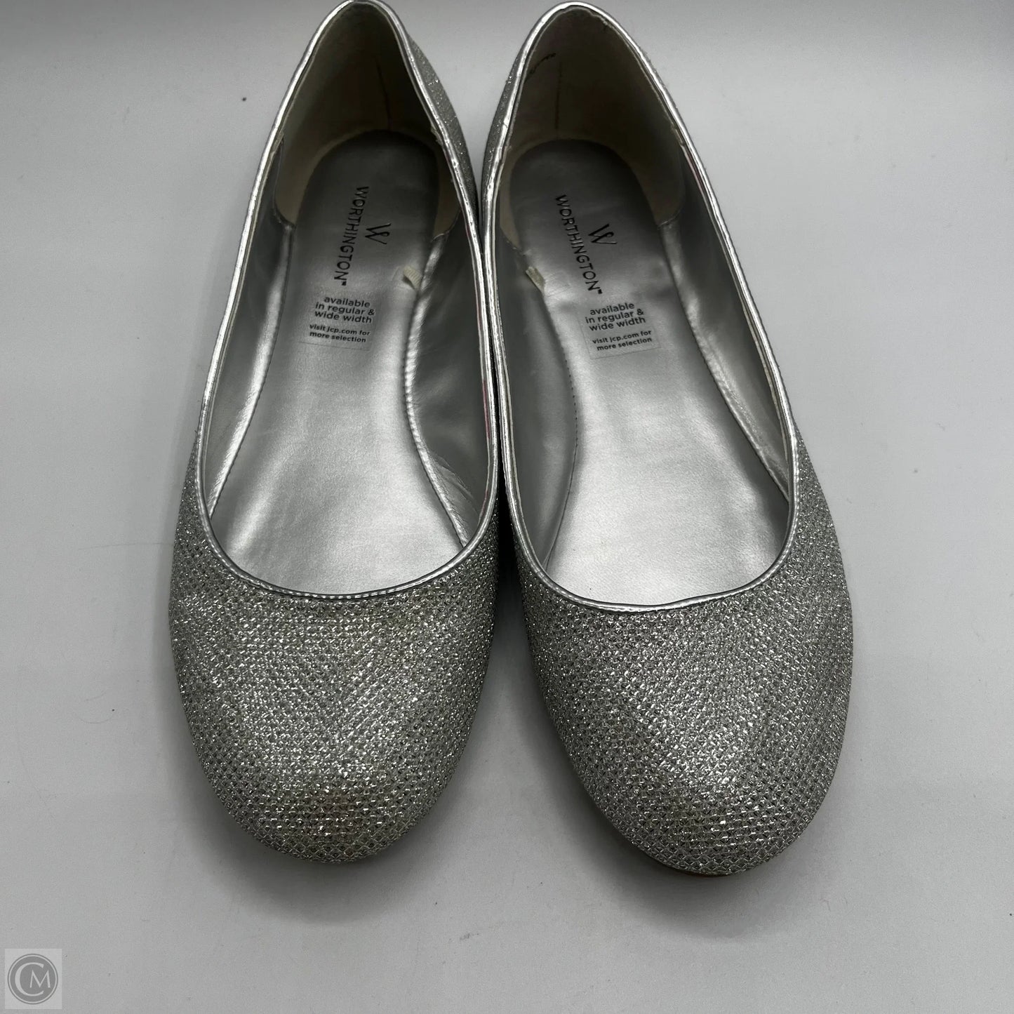 Shoes Flats By Worthington In Silver, Size: 7