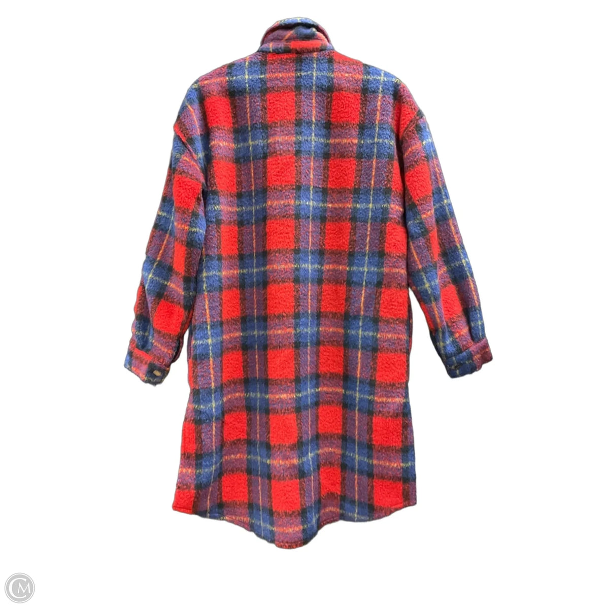 Coat Wool By Oat In Plaid Pattern, Size: M