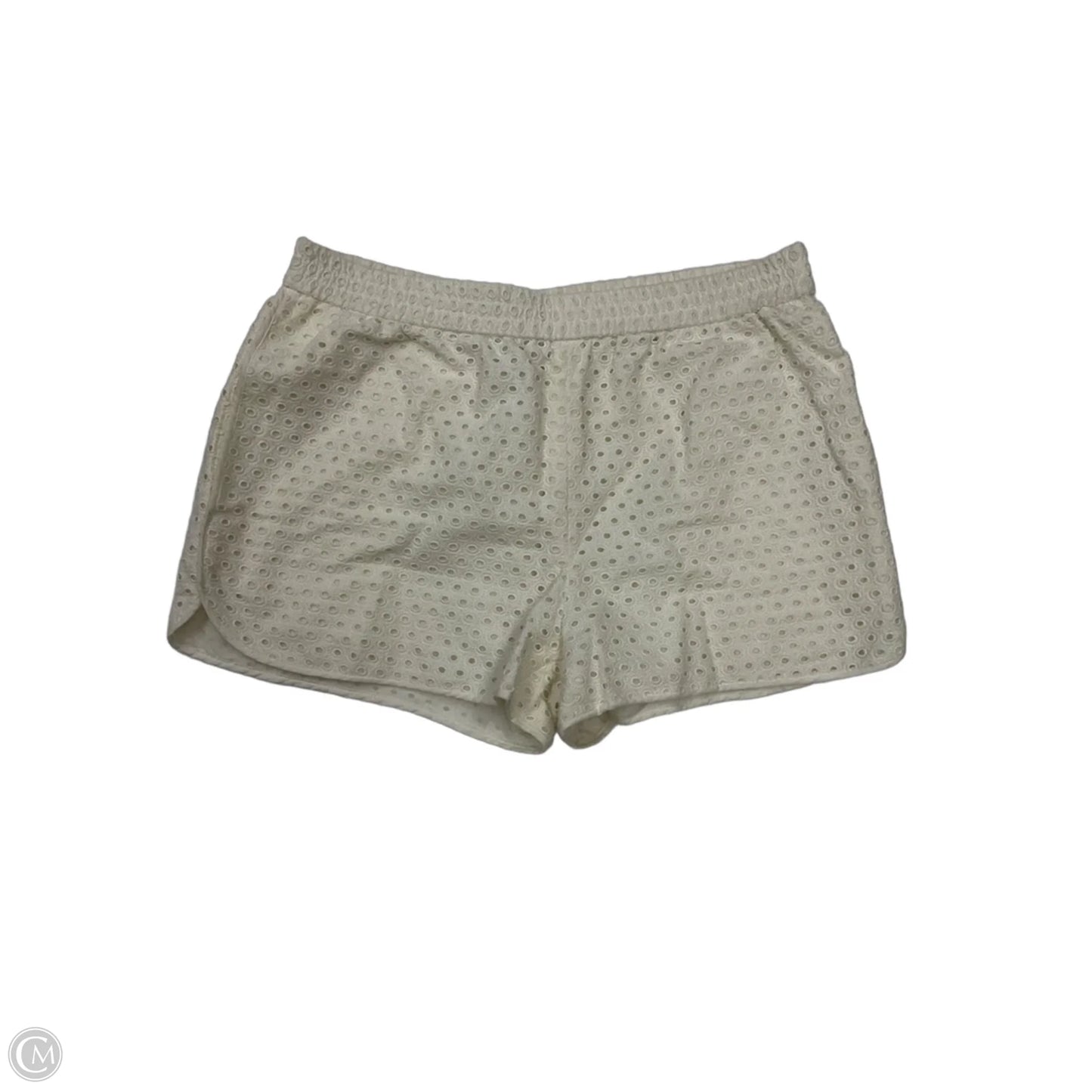 Shorts Designer By Diane Von Furstenberg In White, Size: 4