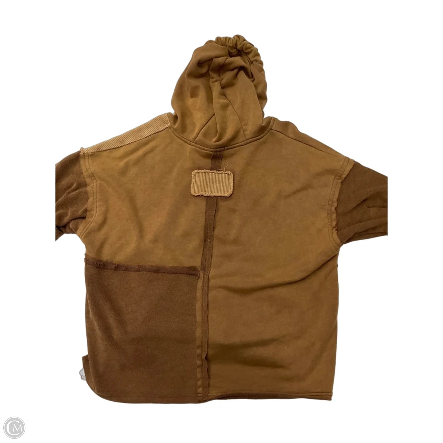 Sweatshirt Hoodie By Pol In Brown, Size: M