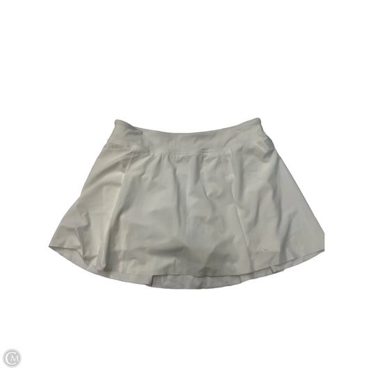 Athletic Skort By Lululemon In White, Size: L