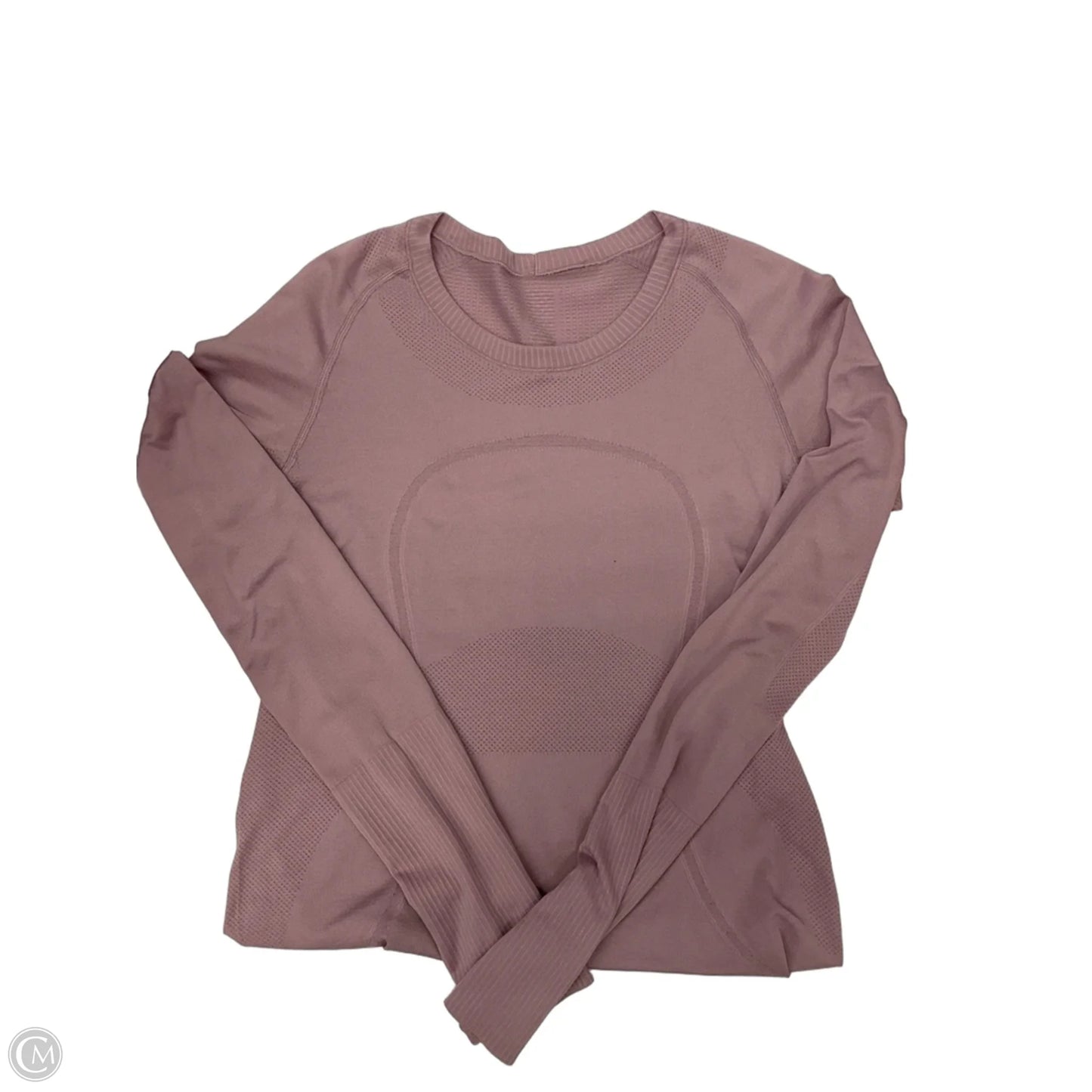 Athletic Top Long Sleeve Collar By Lululemon In Purple, Size: M