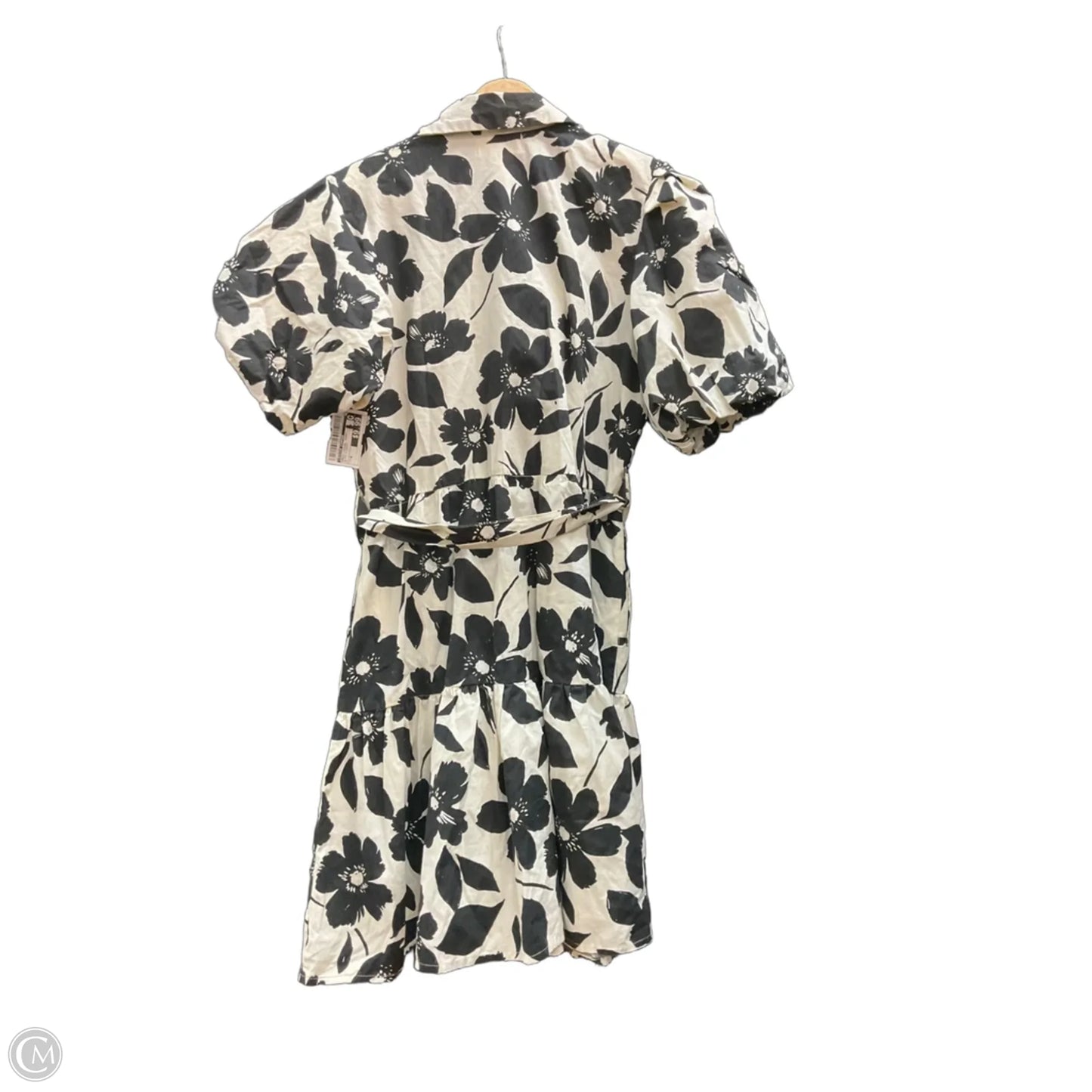 Dress Casual Short By Jessica Simpson In Black & Cream, Size: M