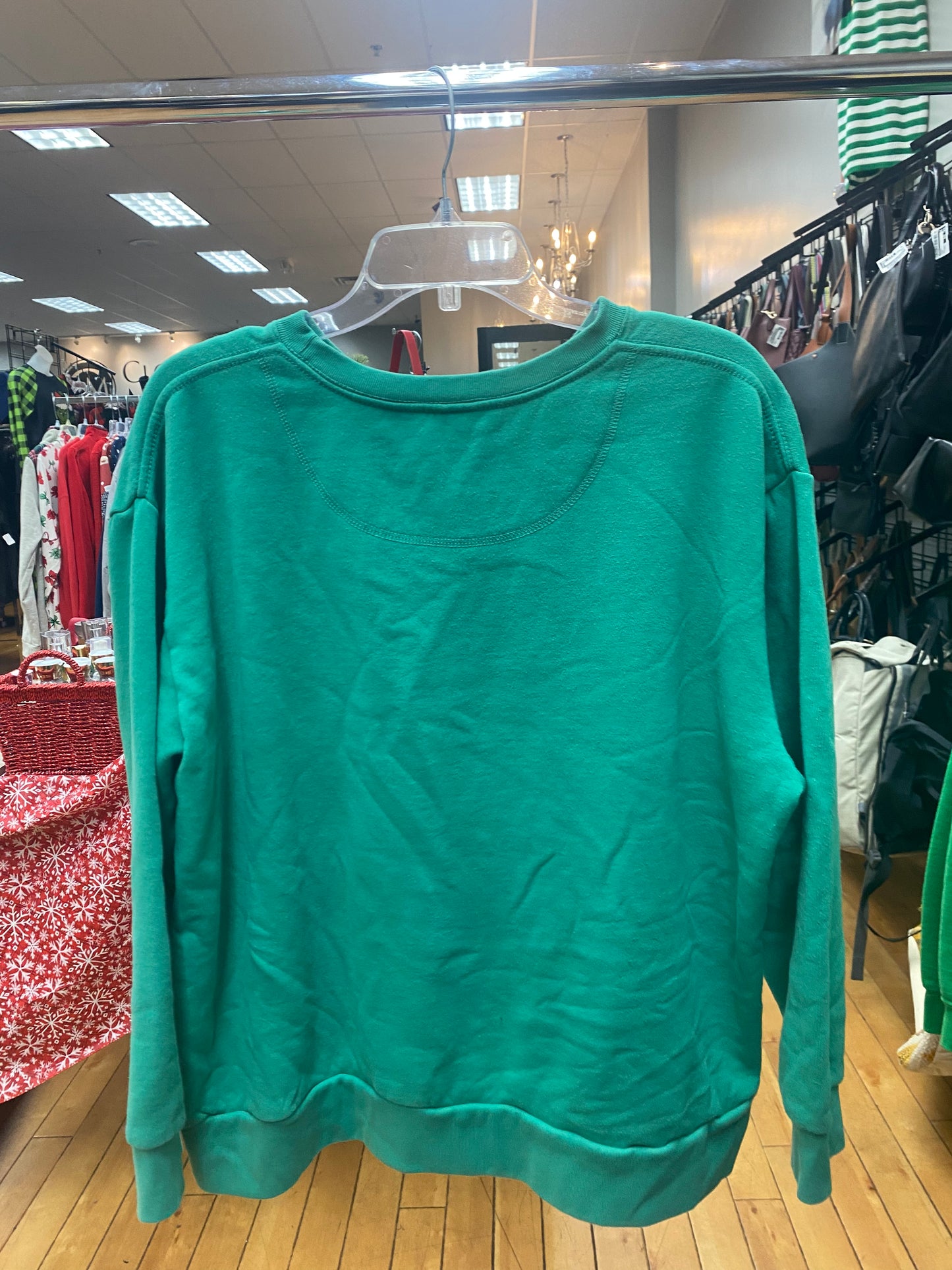 Sweatshirt Crewneck By Clothes Mentor In Green, Size: Xl